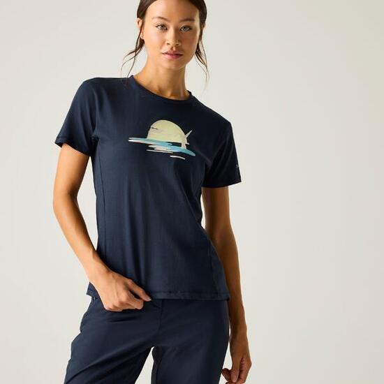 T-shirt graphique à manches courtes Tranquility III pour femmes