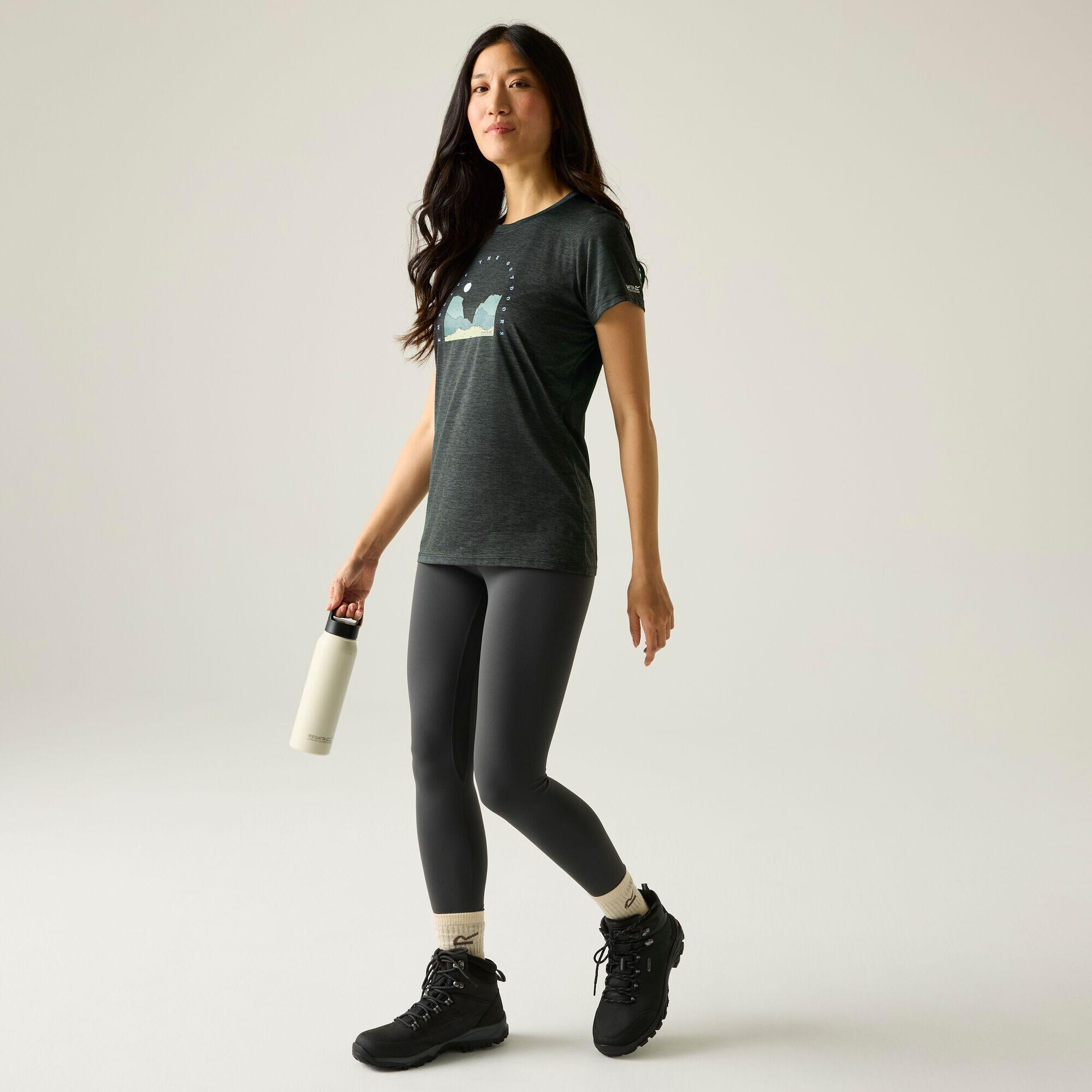 Damen Fingal Kurzarm-T-Shirt mit Grafik 3/7