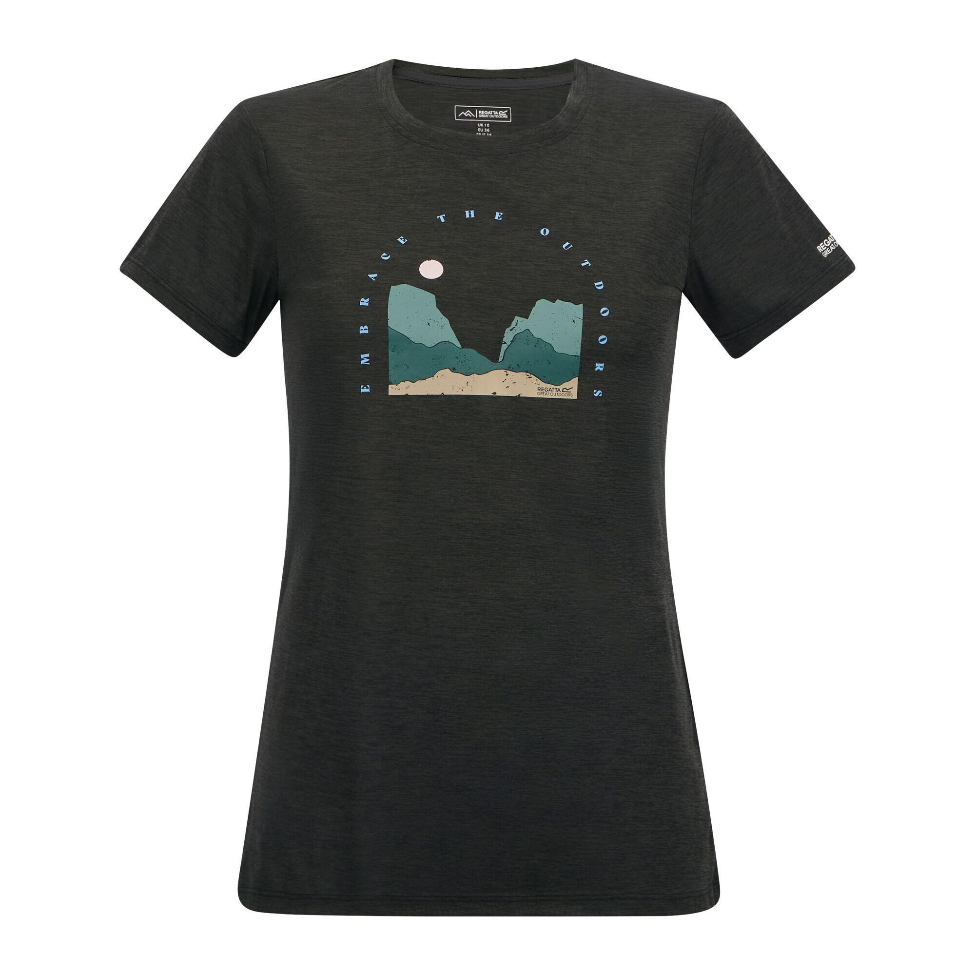 Damen Fingal Kurzarm-T-Shirt mit Grafik 5/7