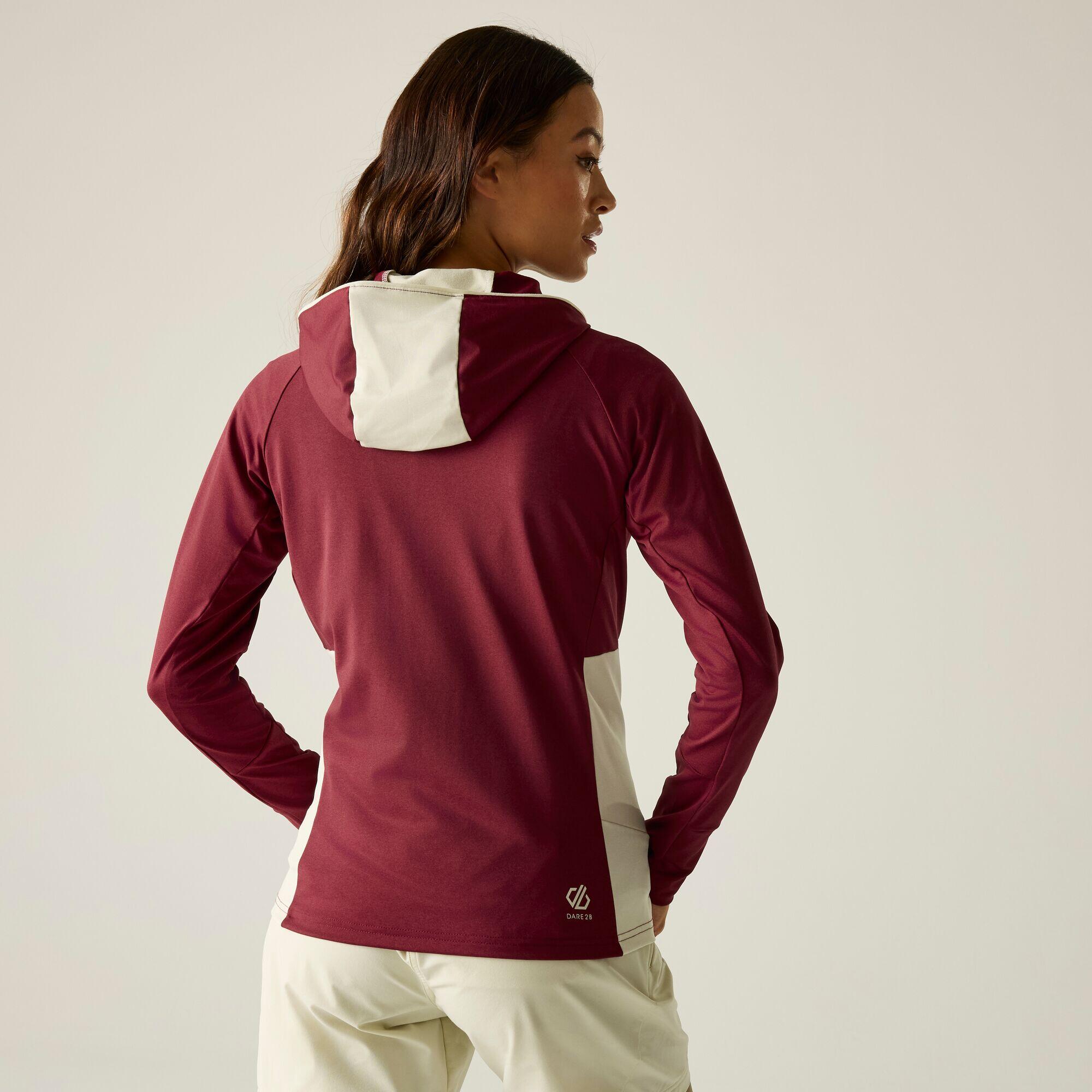 Felpa con cappuccio elasticizzata color block Evolving III da donna 2/7