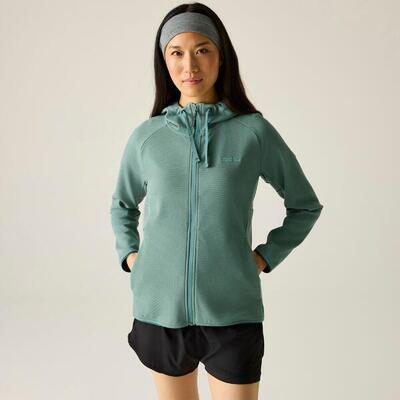 Dames nayna fleece met capuchon en volledige ritssluiting