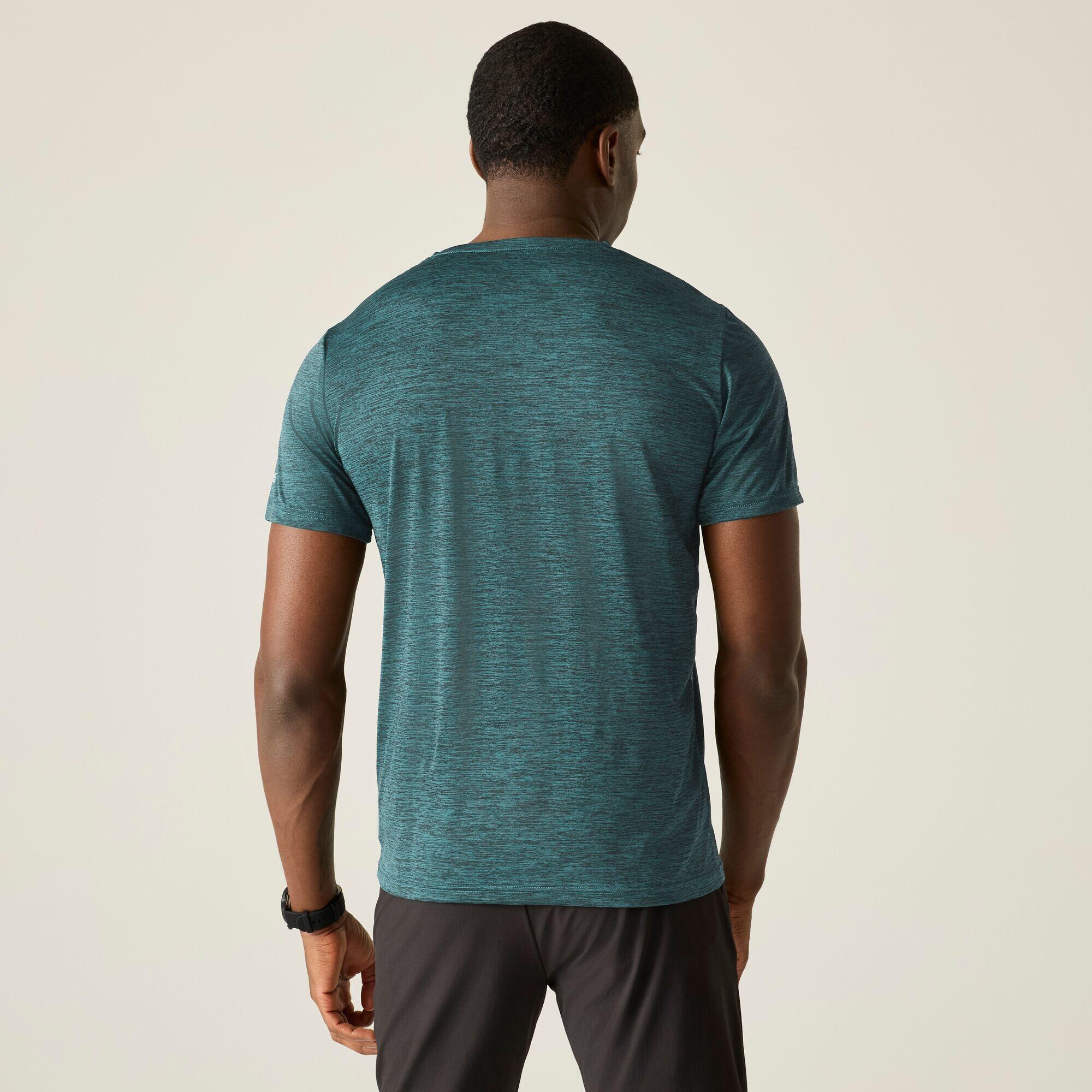 Herren Fingal Edition Kurzarm-T-Shirt in Melange-Optik 2/7