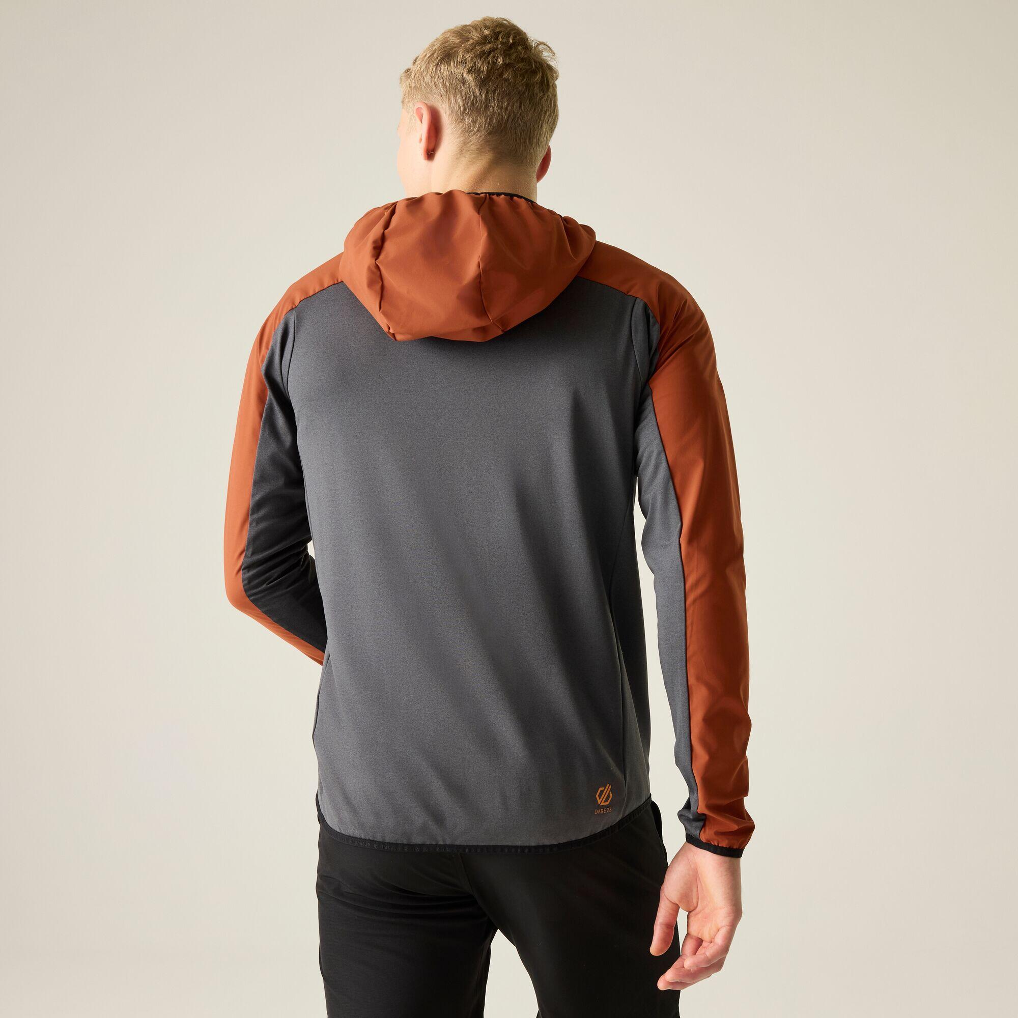 Couche intermédiaire à capuche extensible, coupe-vent et déperlante pour homme 2/7