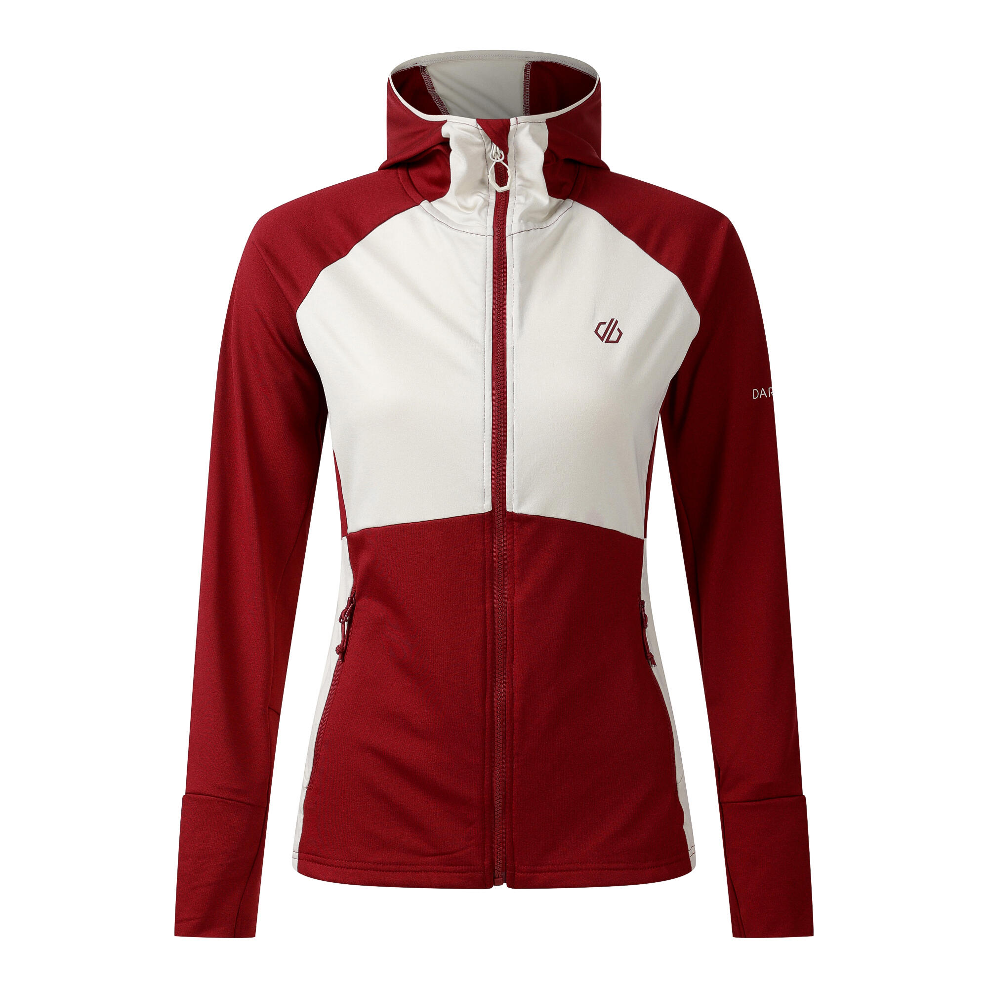 Felpa con cappuccio elasticizzata color block Evolving III da donna 7/7