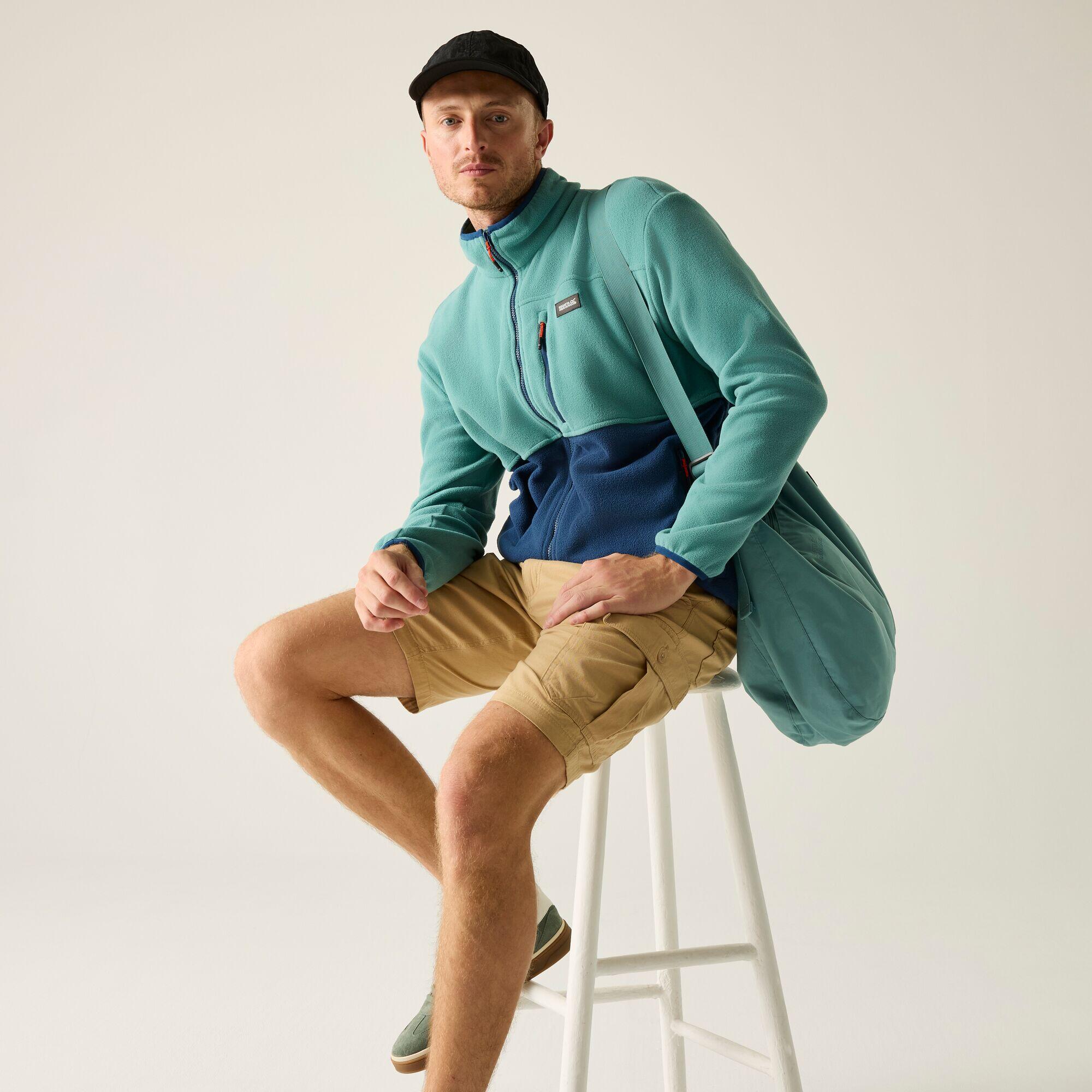 Męska bluza polarowa Frankie Color Block z zamkiem błyskawicznym