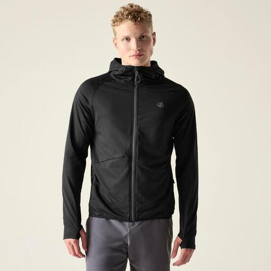 Felpa con cappuccio elasticizzata Assimilate VI da uomo con cerniera completa