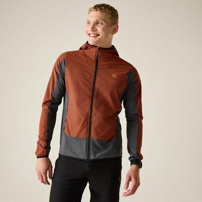 Heren endurance windbestendige waterafstotende stretch midlayer met capuchon