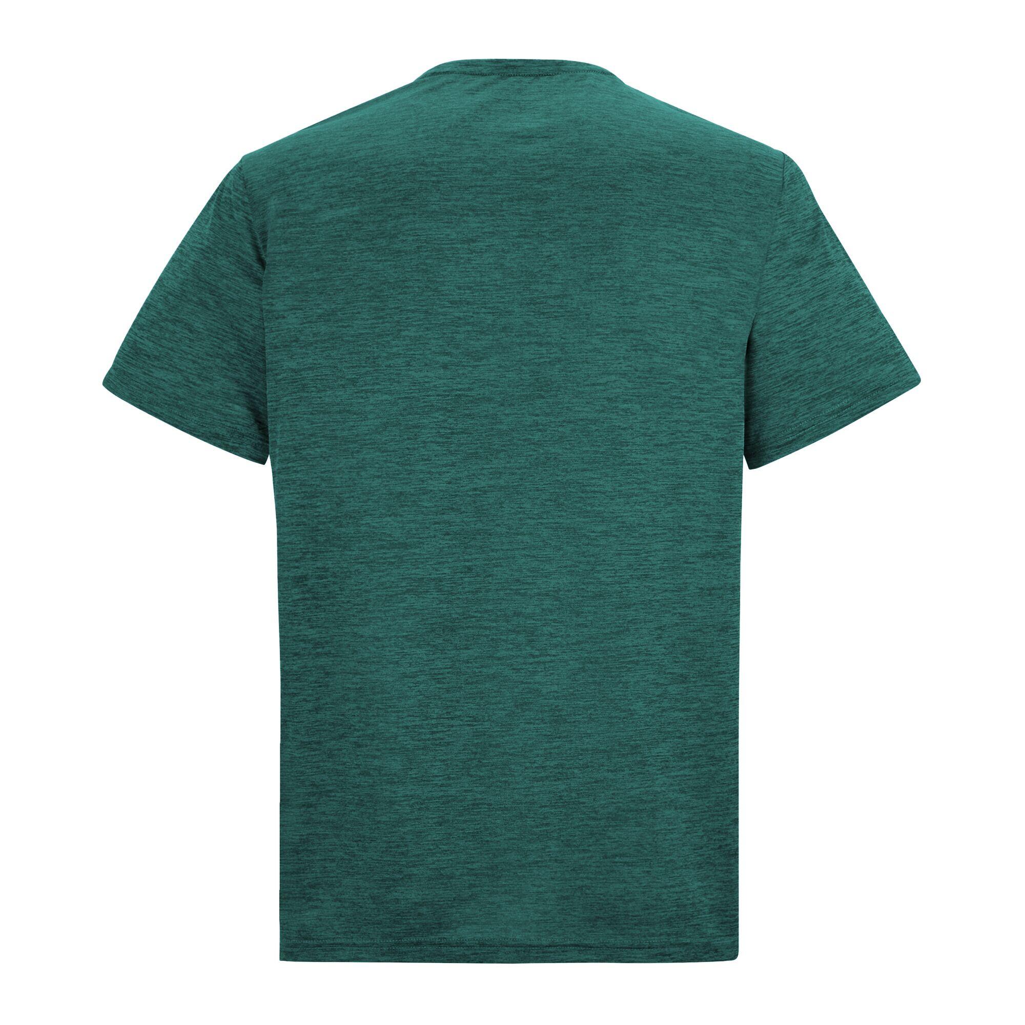 Herren Fingal Edition Kurzarm-T-Shirt in Melange-Optik 6/7