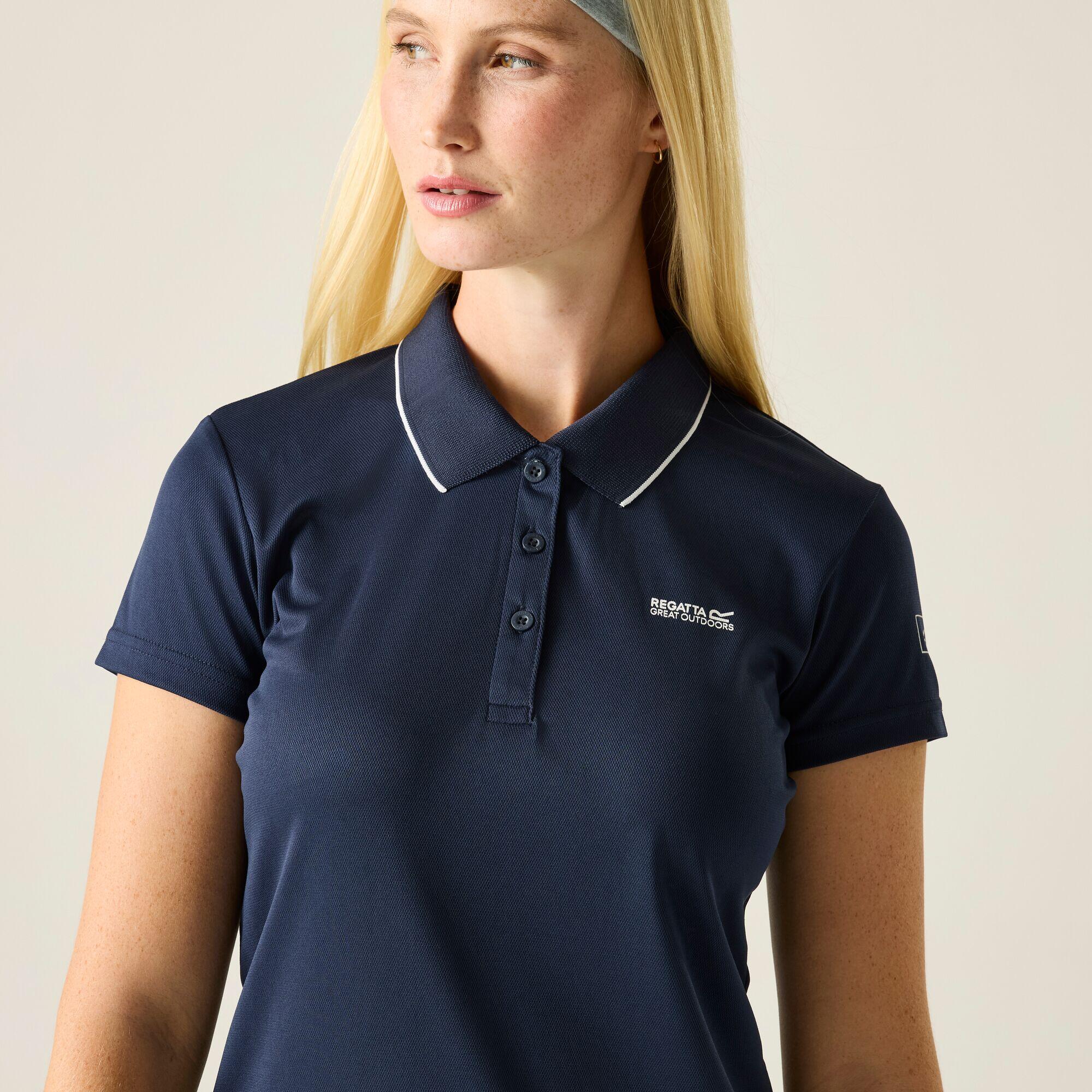 Damen-Polohemd Maverick V mit Logo-Details 4/7