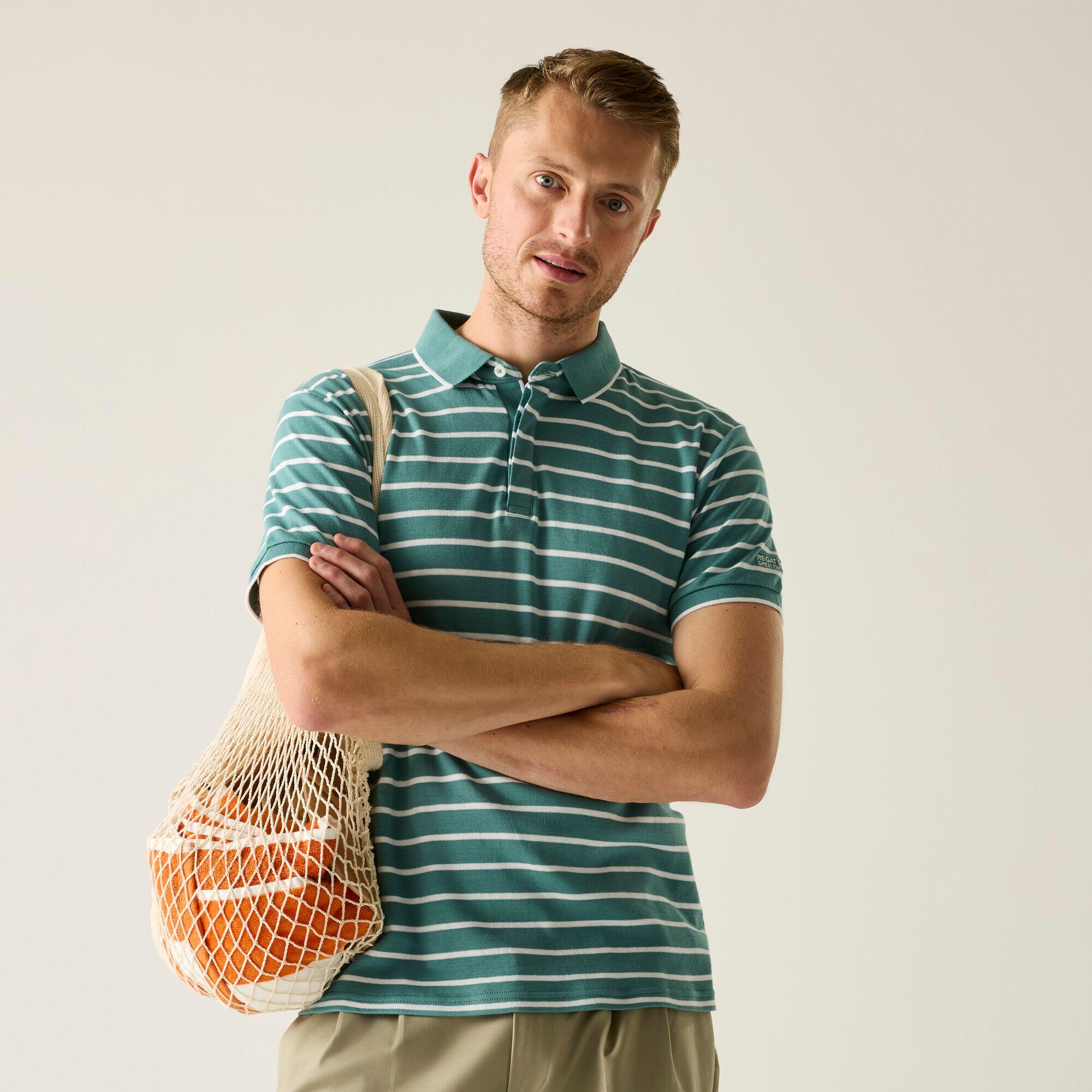 Polo a righe Tiver da uomo 2/7