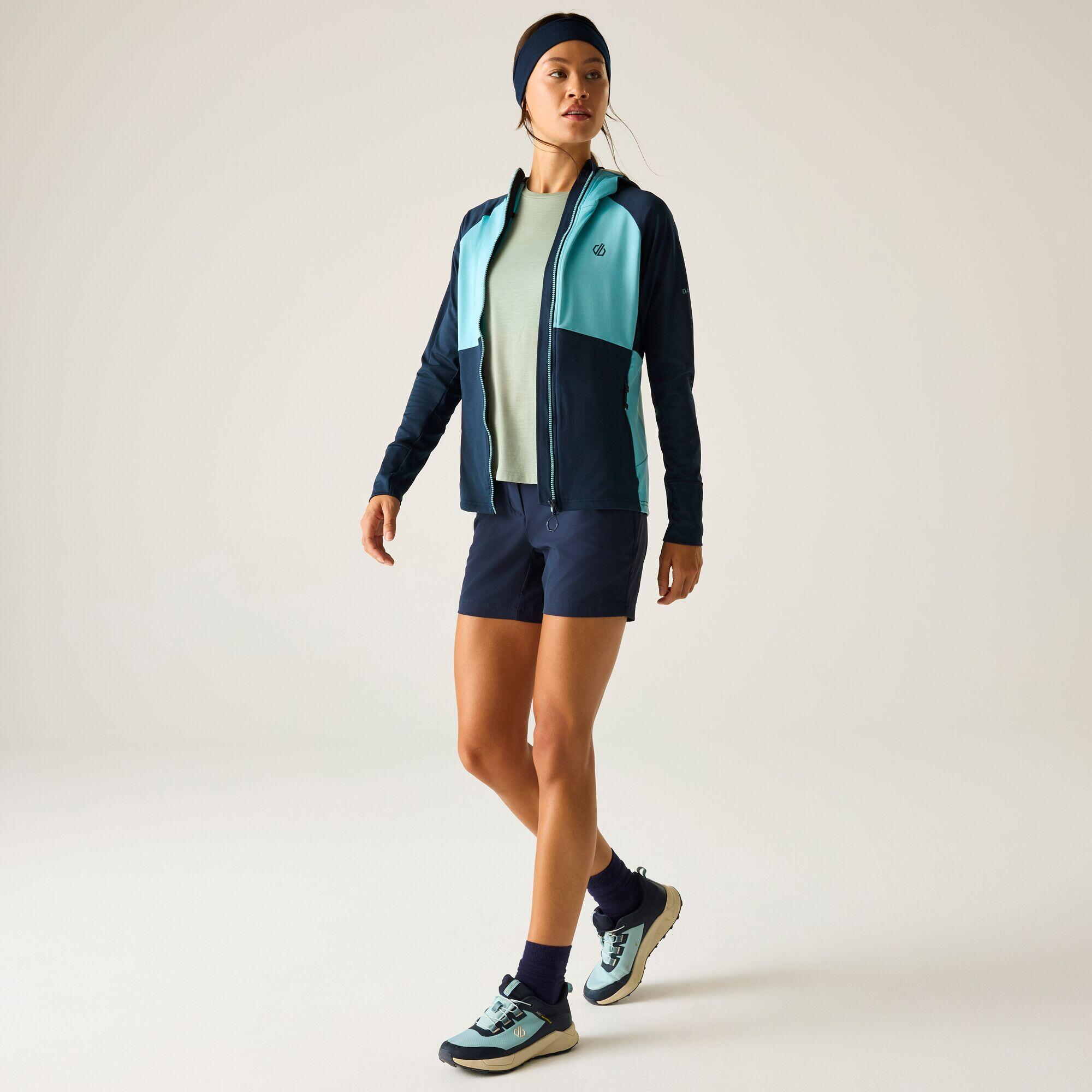 Felpa con cappuccio elasticizzata color block Evolving III da donna 3/7
