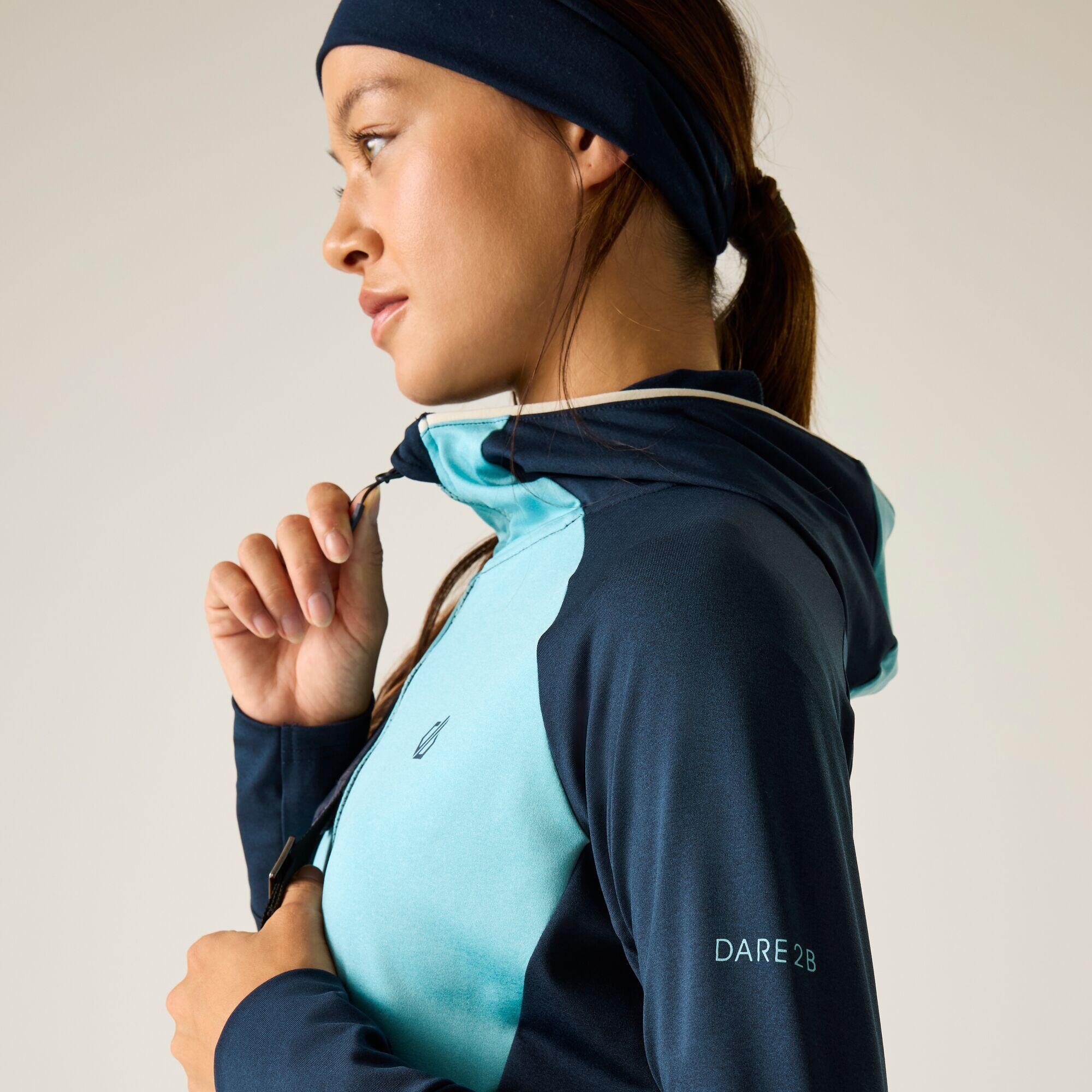 Felpa con cappuccio elasticizzata color block Evolving III da donna 5/7