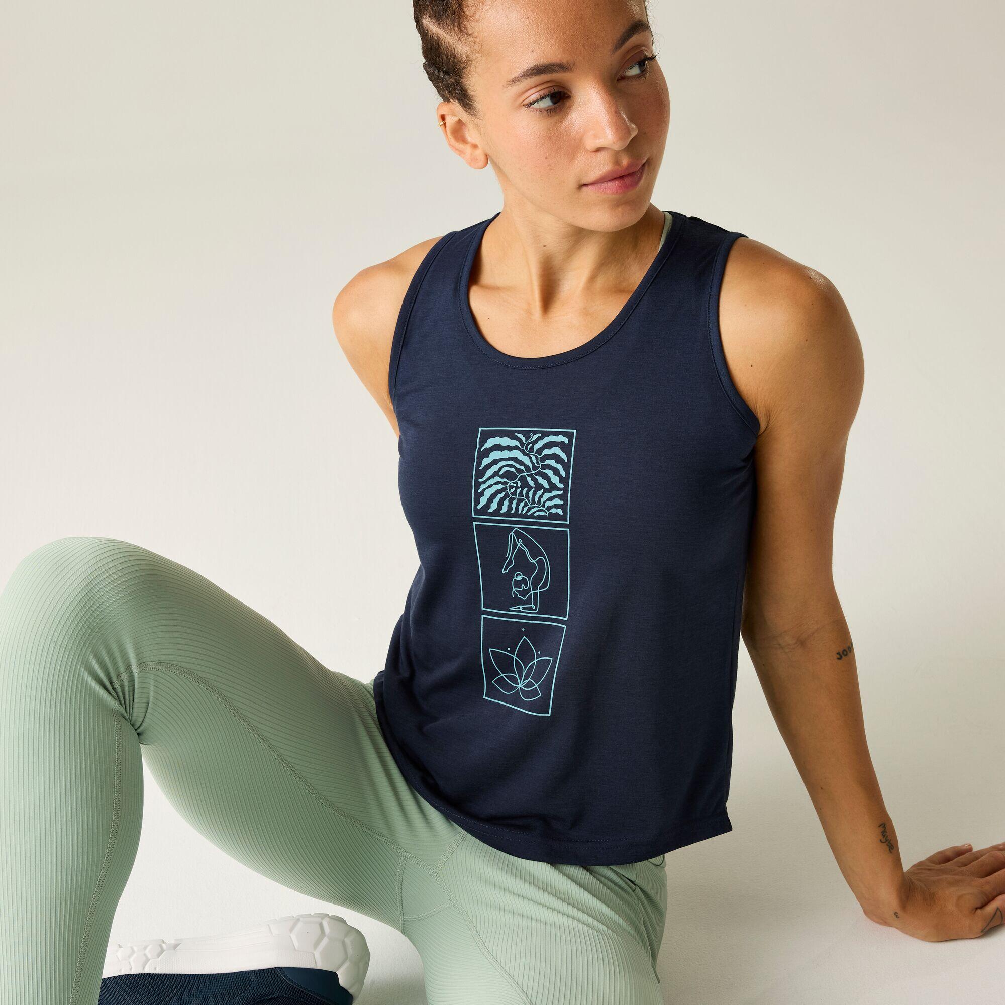 Damesvest met harmonische grafische print 4/7