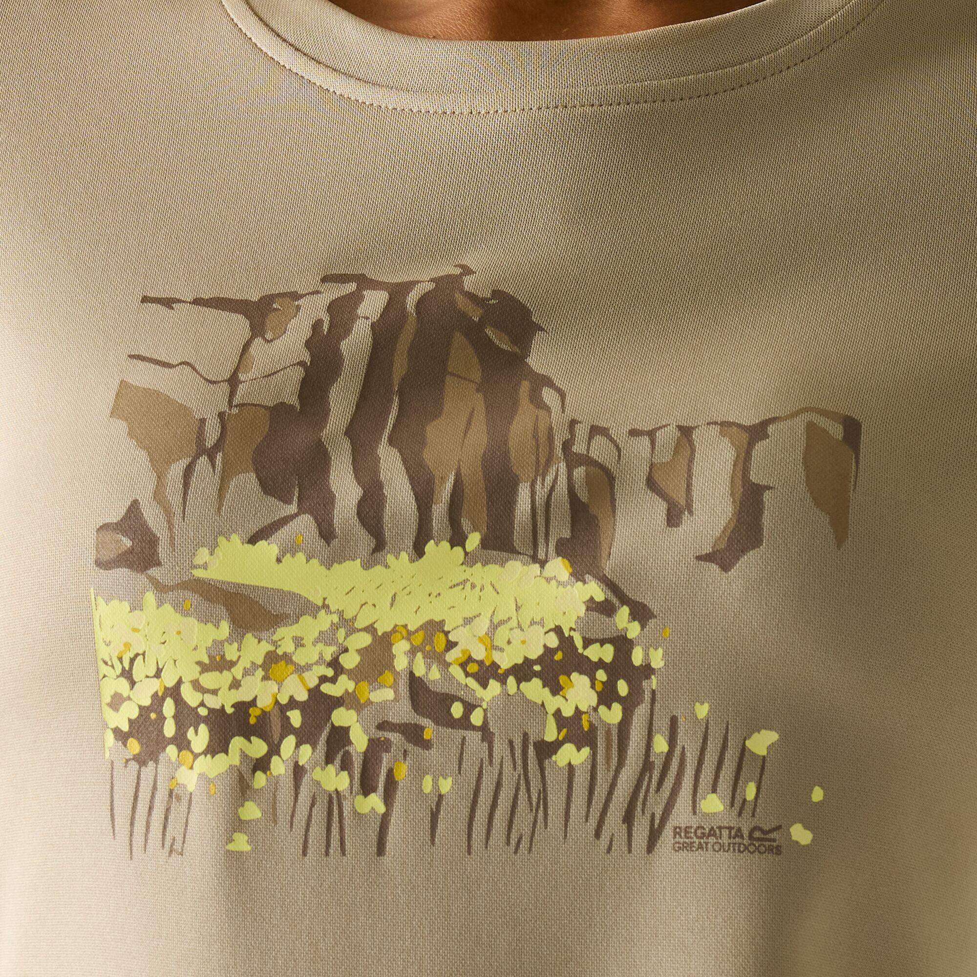 Damen Fingal Kurzarm-T-Shirt mit Grafik 4/7
