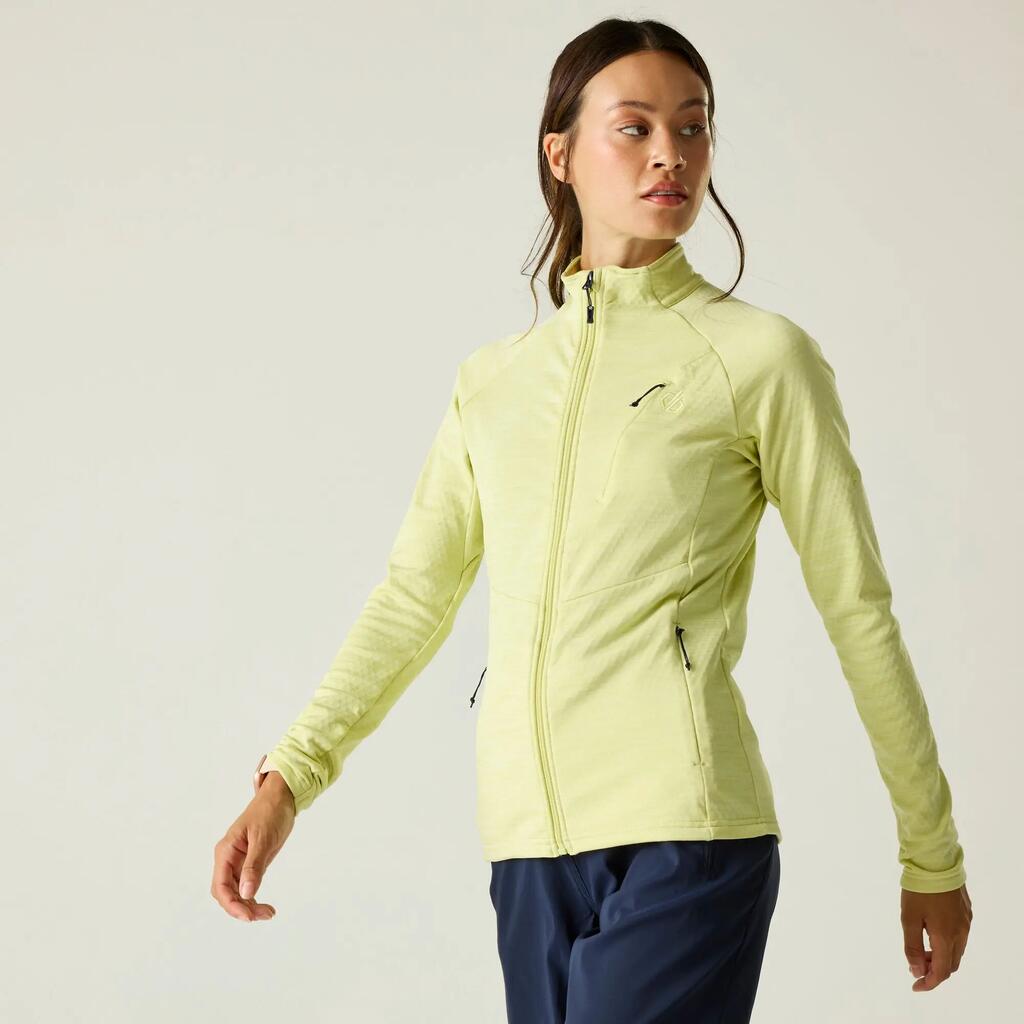 Womens Emerging III Textured Full Zip Stretch Midlayer