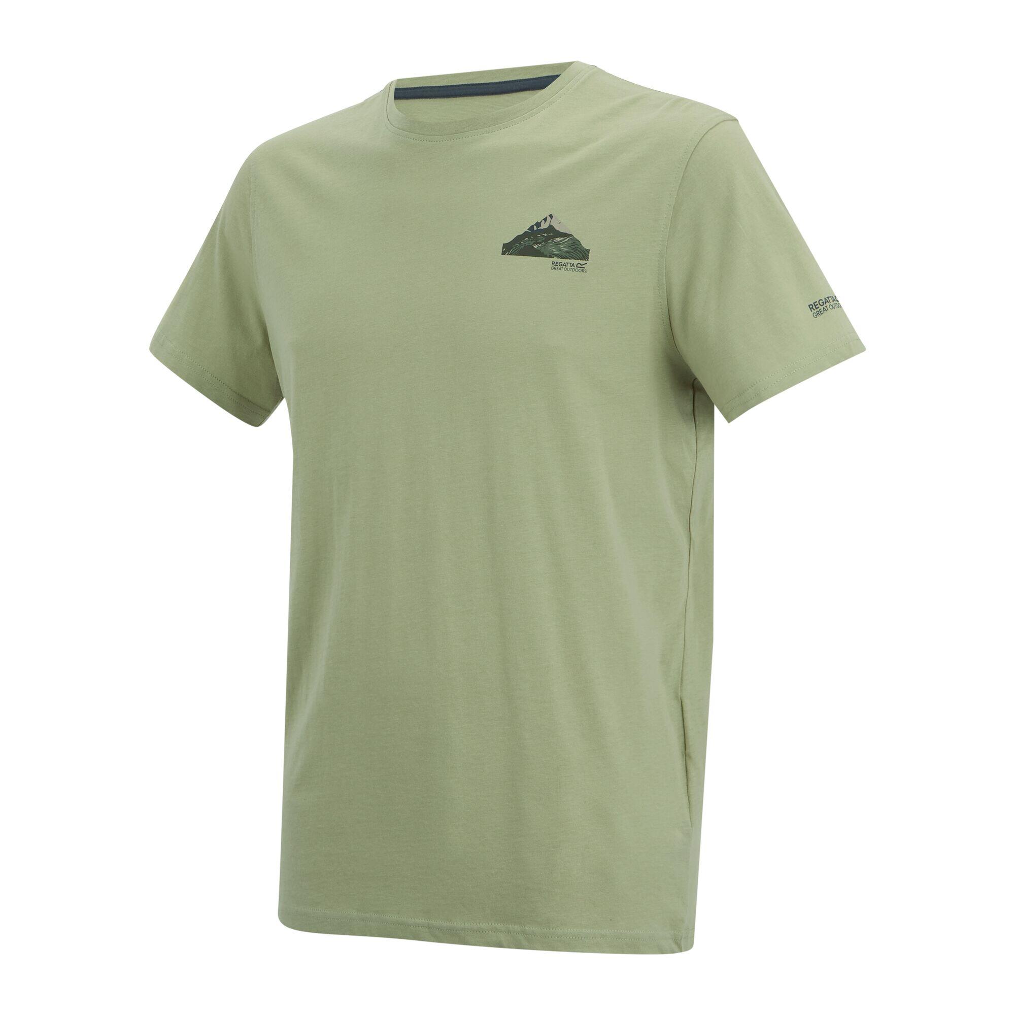 Heren T-shirt met korte mouwen en grafische print, ademend en luchtig. 7/7