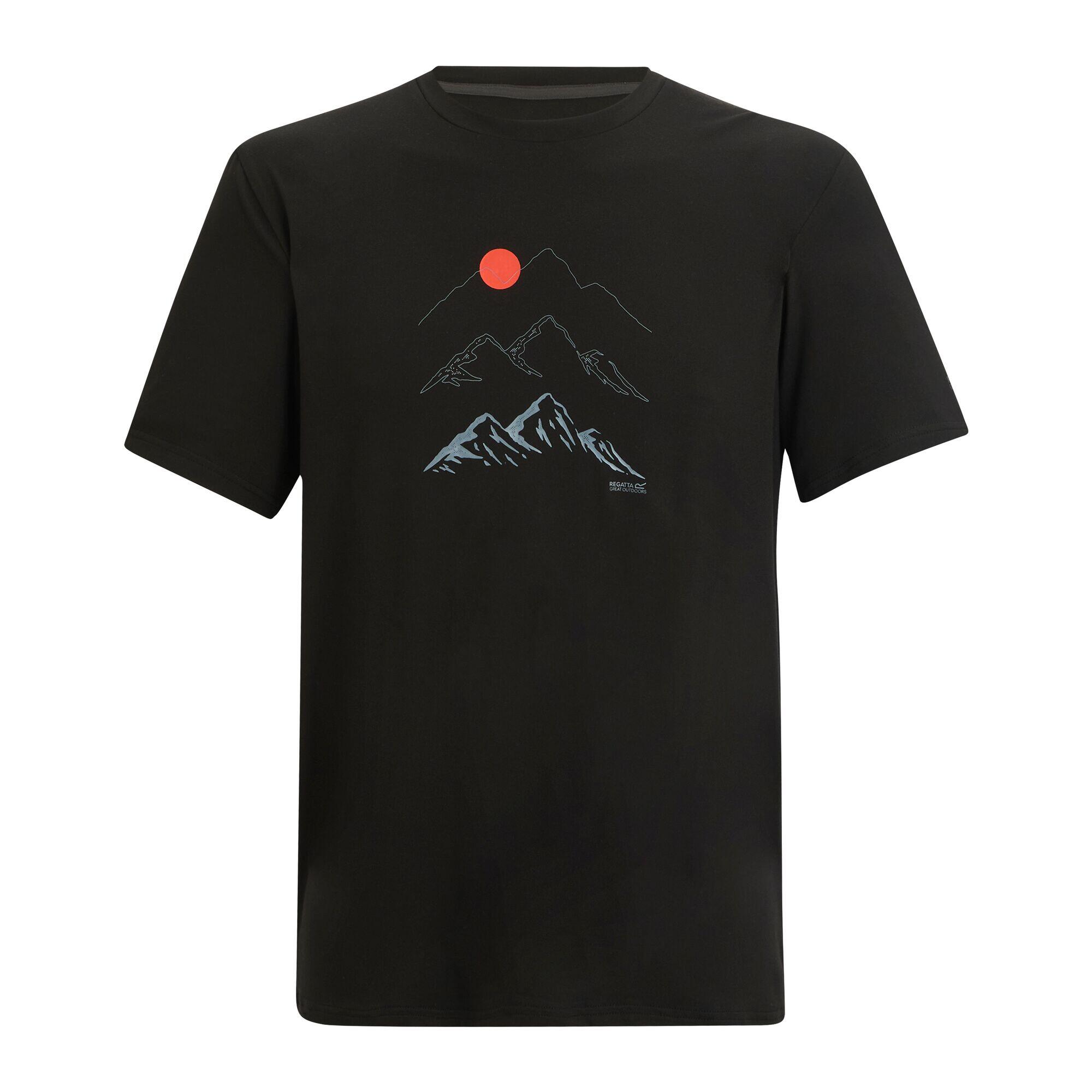 Herren Fingal Stretch Kurzarm-T-Shirt mit Grafik 5/7
