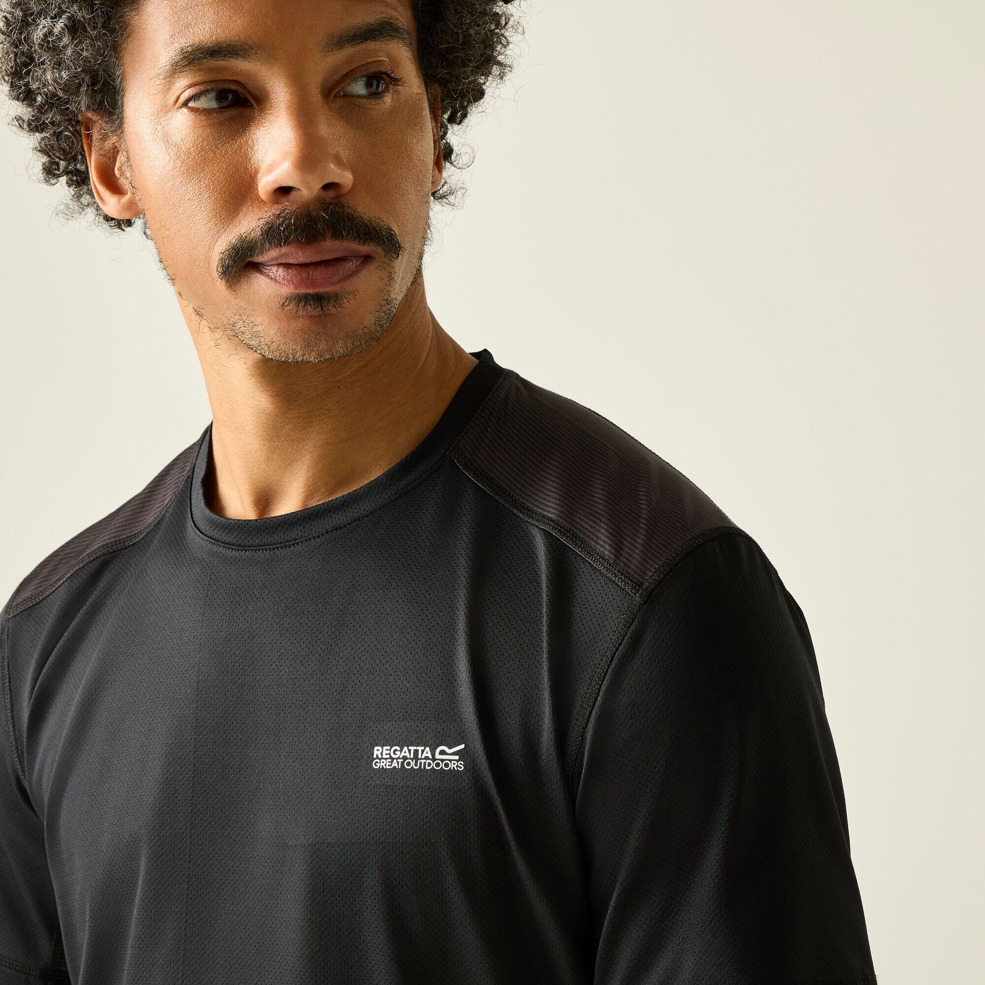 Virda heren T-shirt met korte mouwen en mesh-stof 4/7