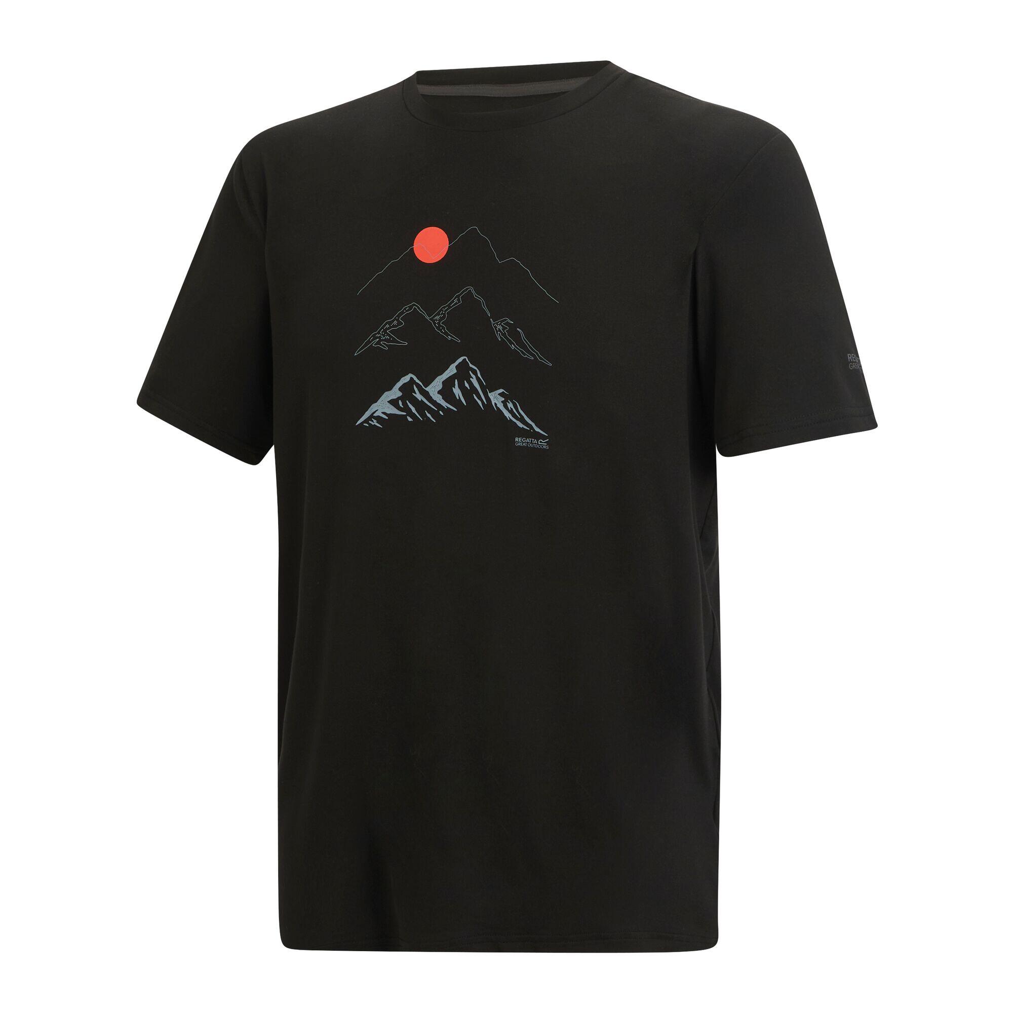 Herren Fingal Stretch Kurzarm-T-Shirt mit Grafik 7/7