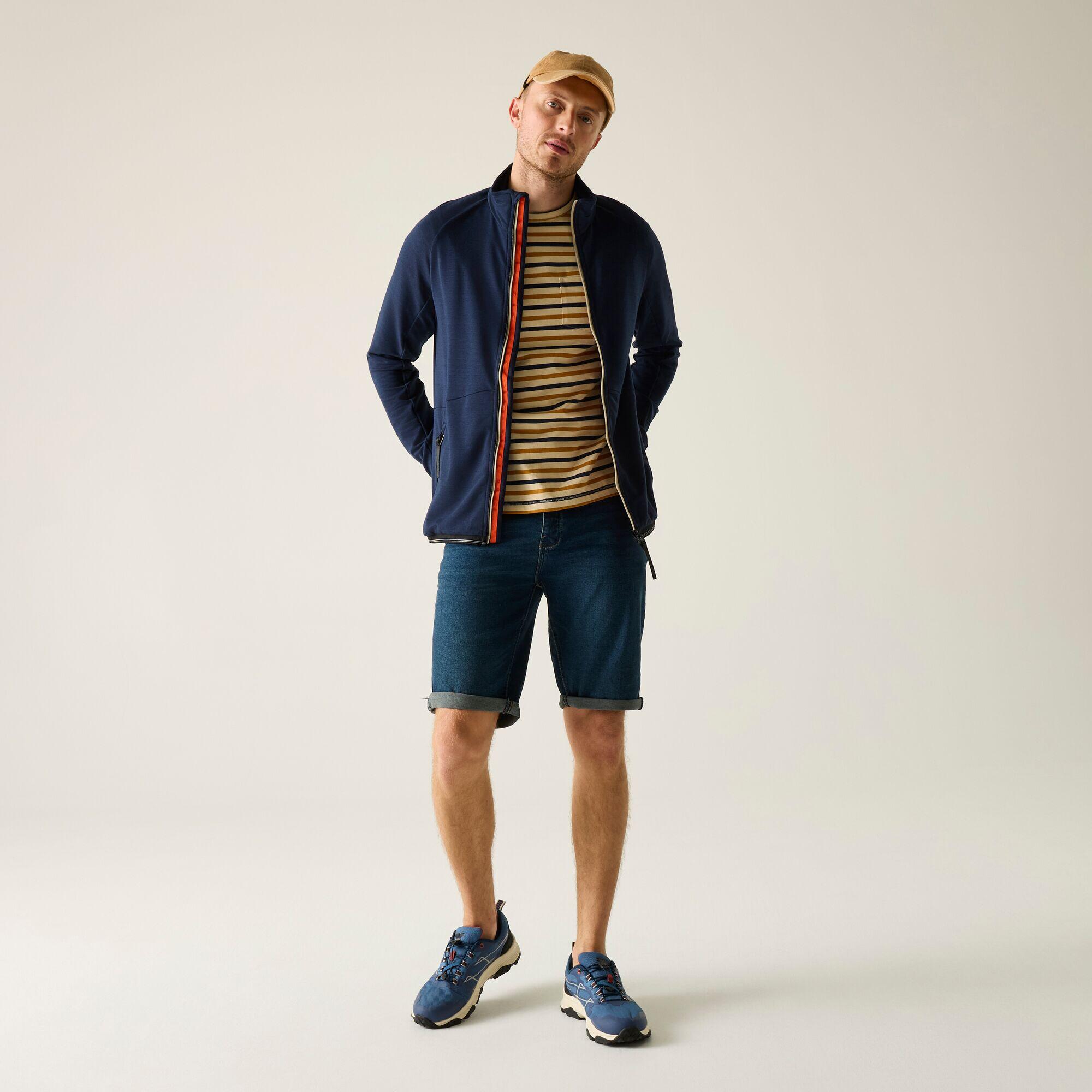Malton Herren-Fleecejacke mit durchgehendem Reißverschluss, meliert 3/7