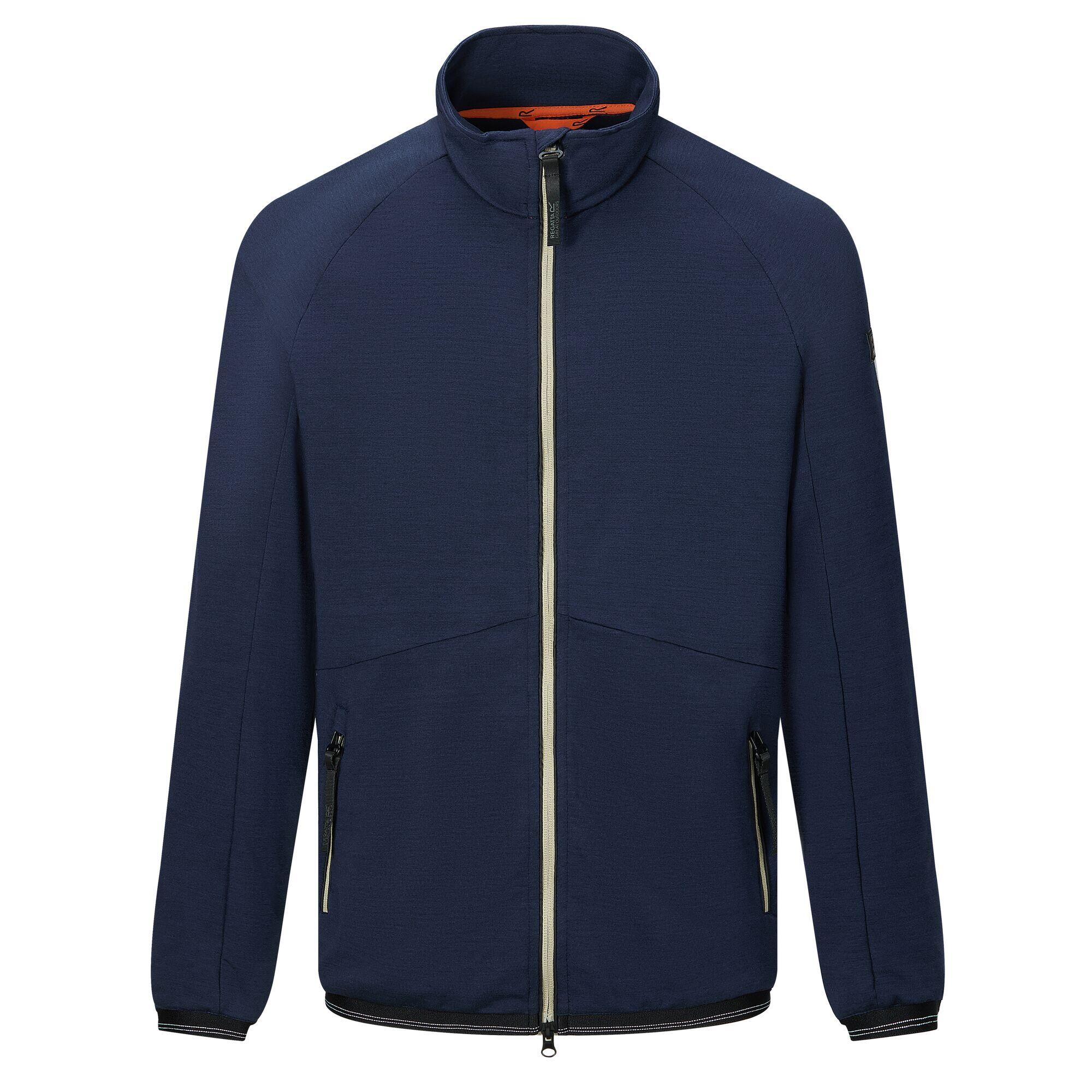 Malton Herren-Fleecejacke mit durchgehendem Reißverschluss, meliert 6/7