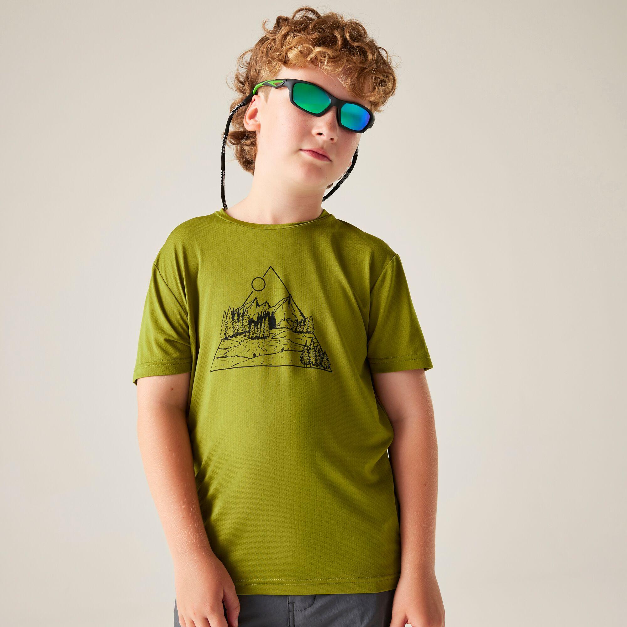 Kids Amuse III Short Sleeved Mesh Graphic T-Shirt 3/7
