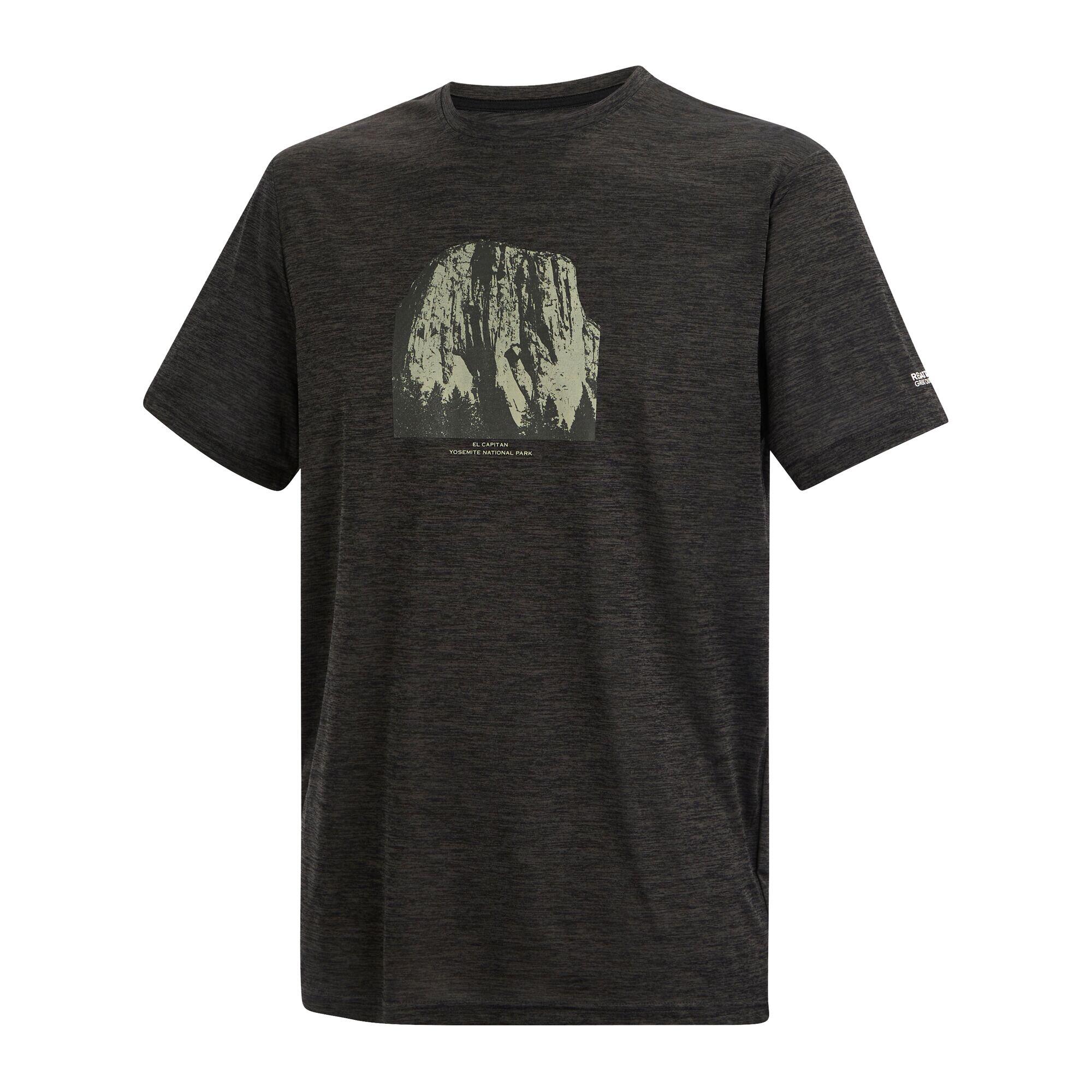 Heren Fingal T-shirt met korte mouwen en gemêleerde print 7/7
