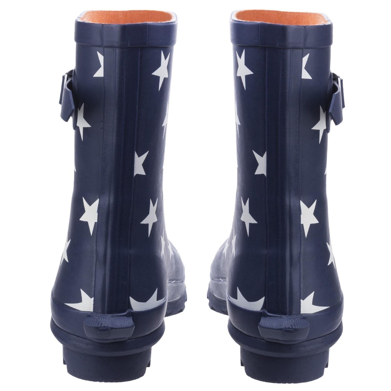 Badminton Muster Gummistiefel Damen Sternemuster 2/5