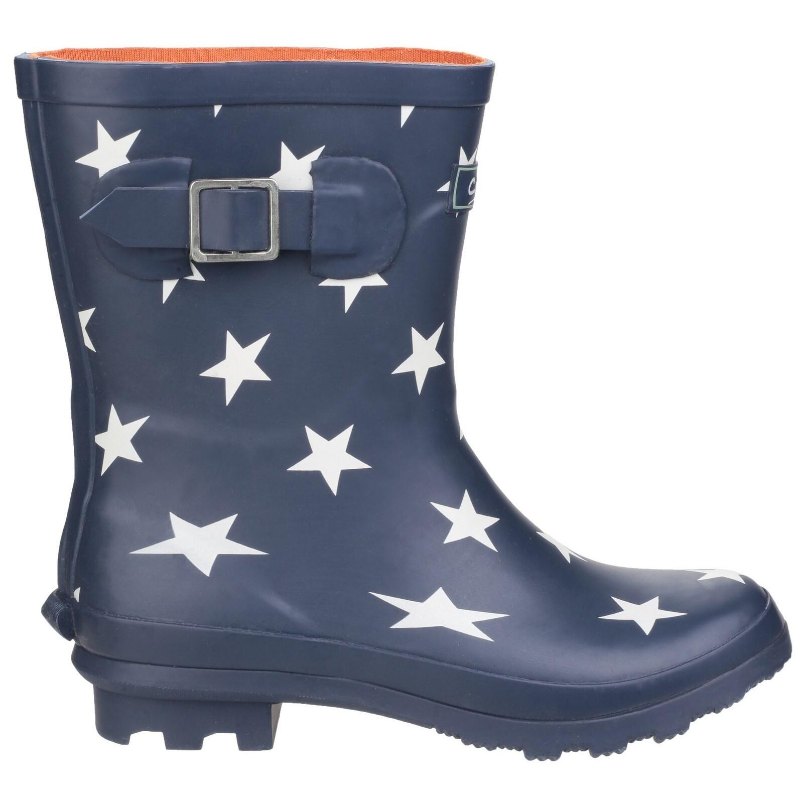 Badminton Muster Gummistiefel Damen Sternemuster 3/5