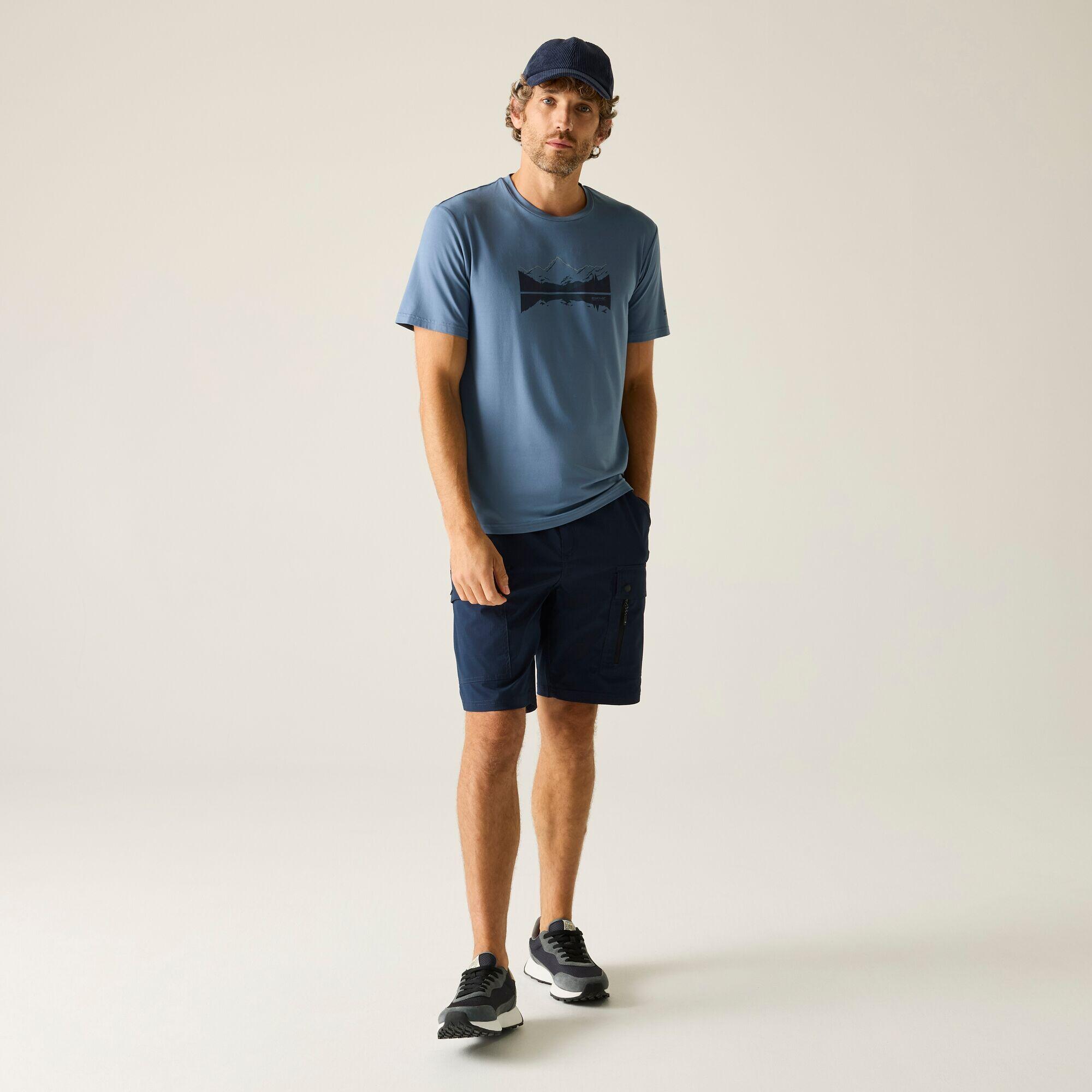 Mens Fingal Stretch Short Sleeved Graphic T-Shirt 3/7