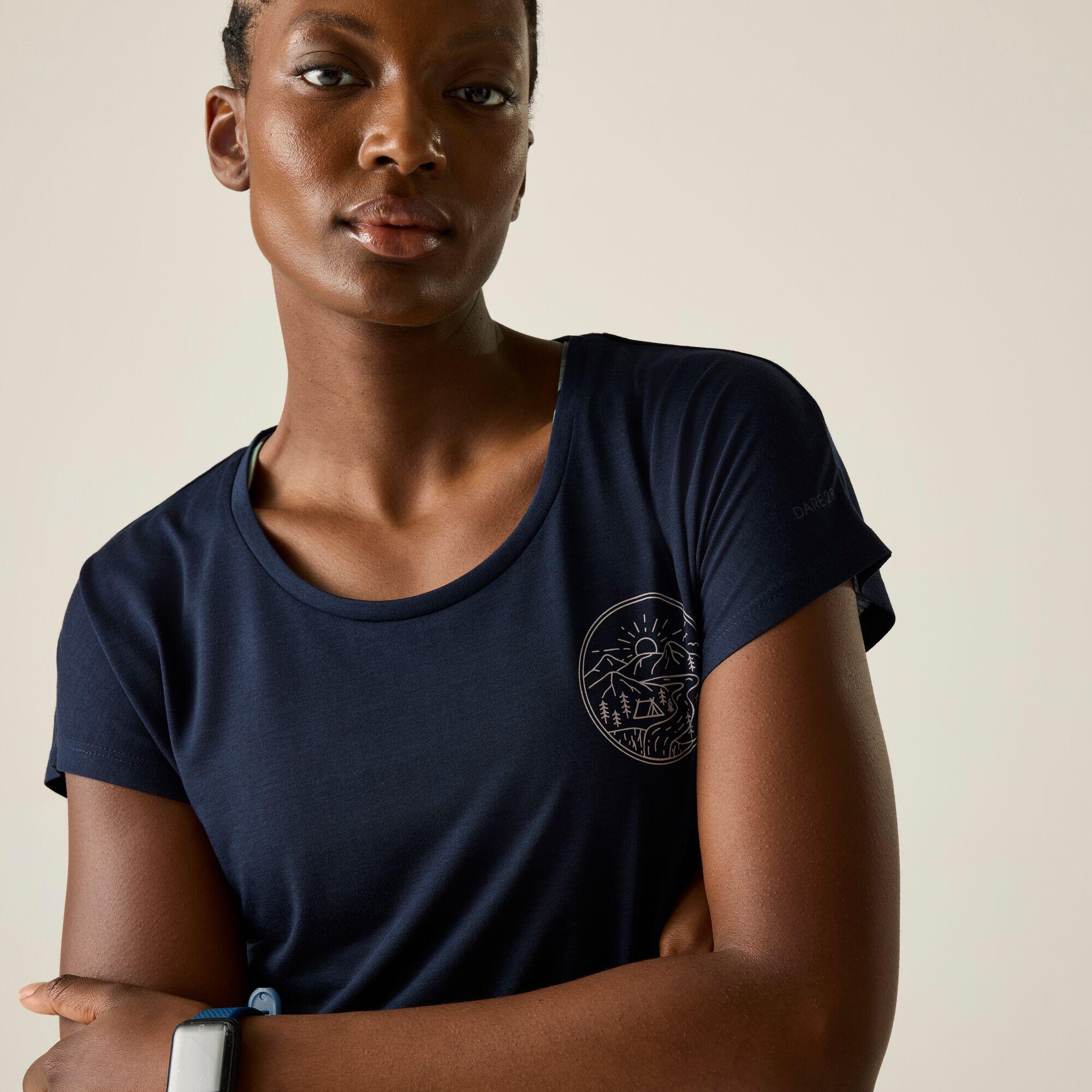 Serenity Kurzarm-T-Shirt mit Grafikprint für Damen 4/7