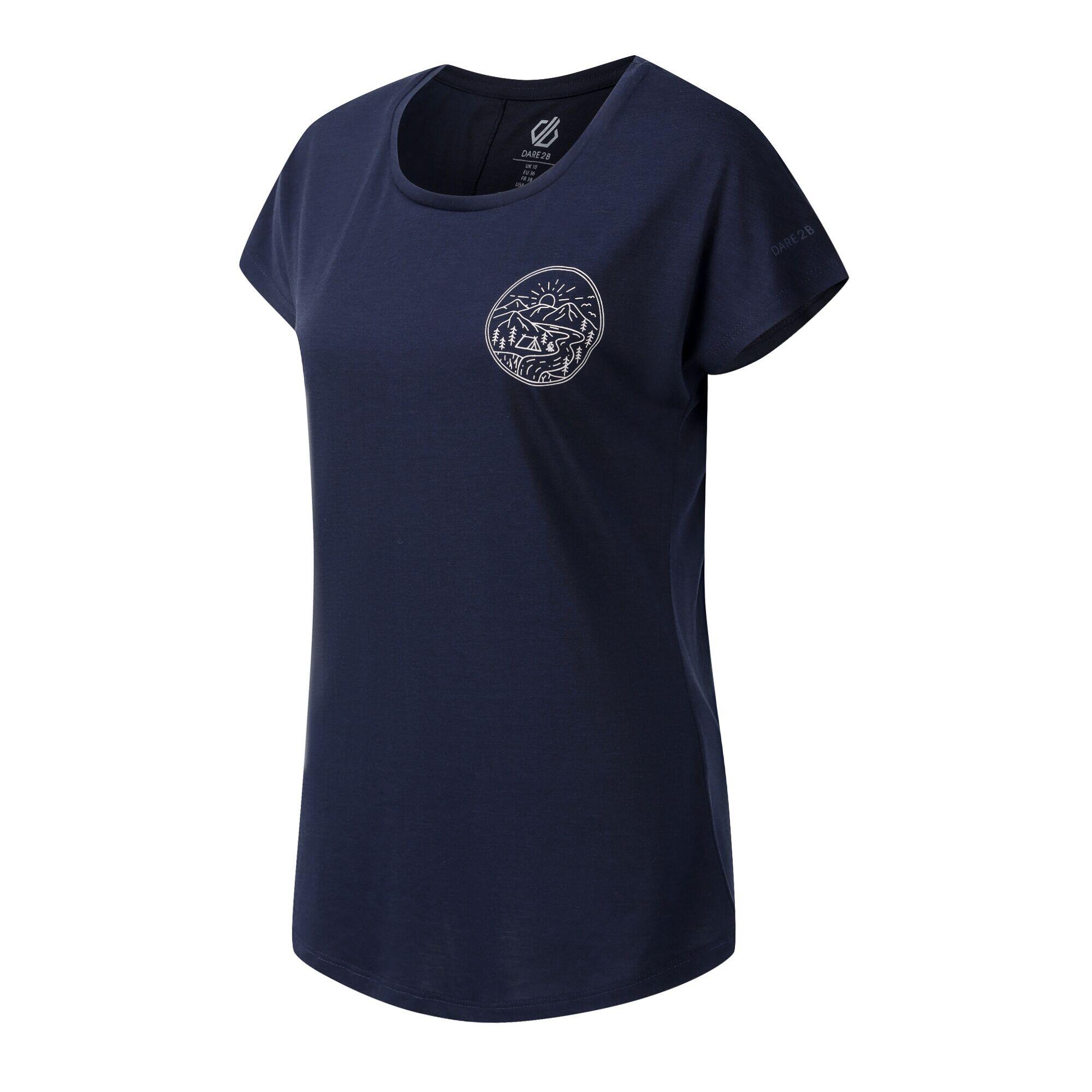 Serenity Kurzarm-T-Shirt mit Grafikprint für Damen 6/7