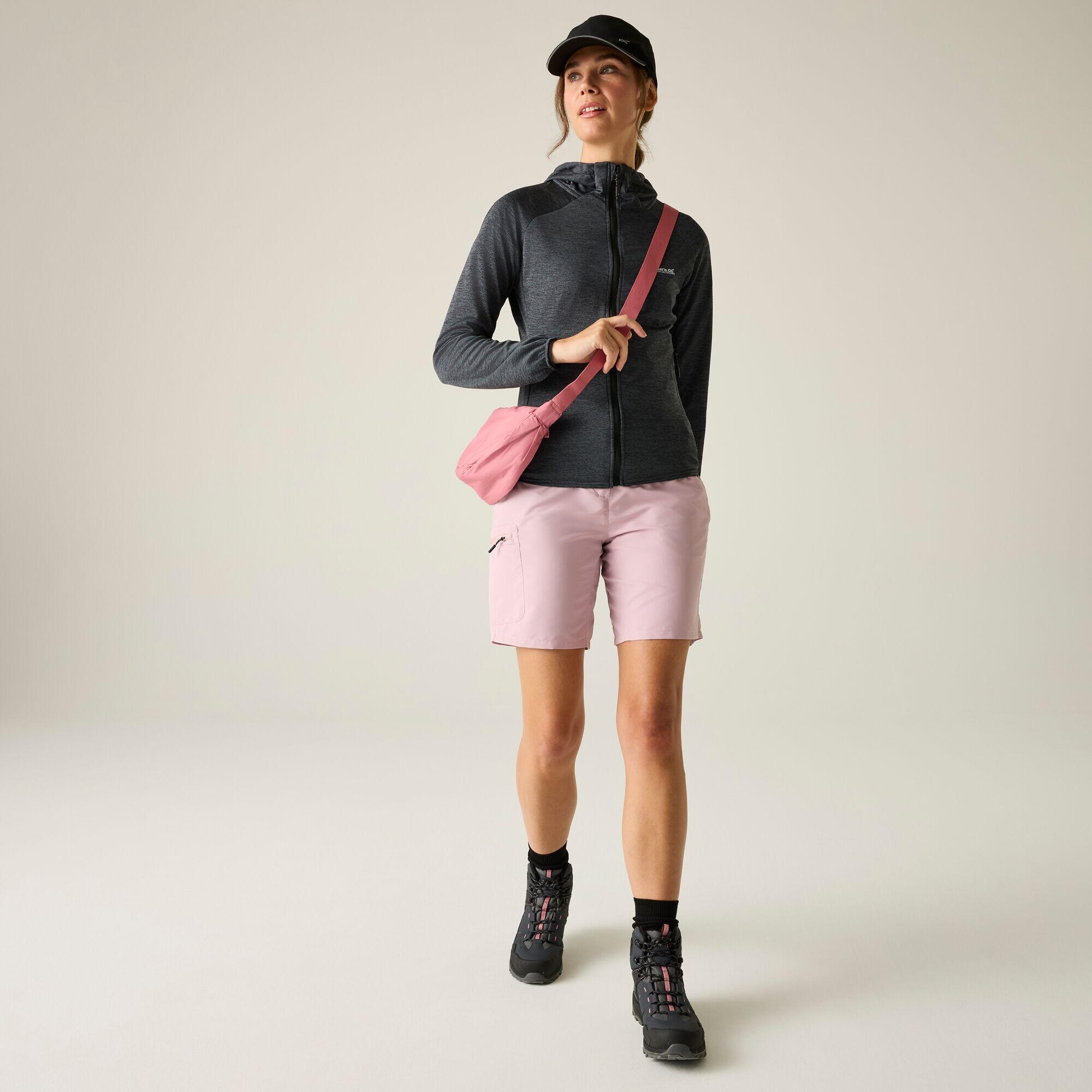 Veste intermédiaire extensible à capuche zippée intégrale Ferna Marl pour femme 3/7