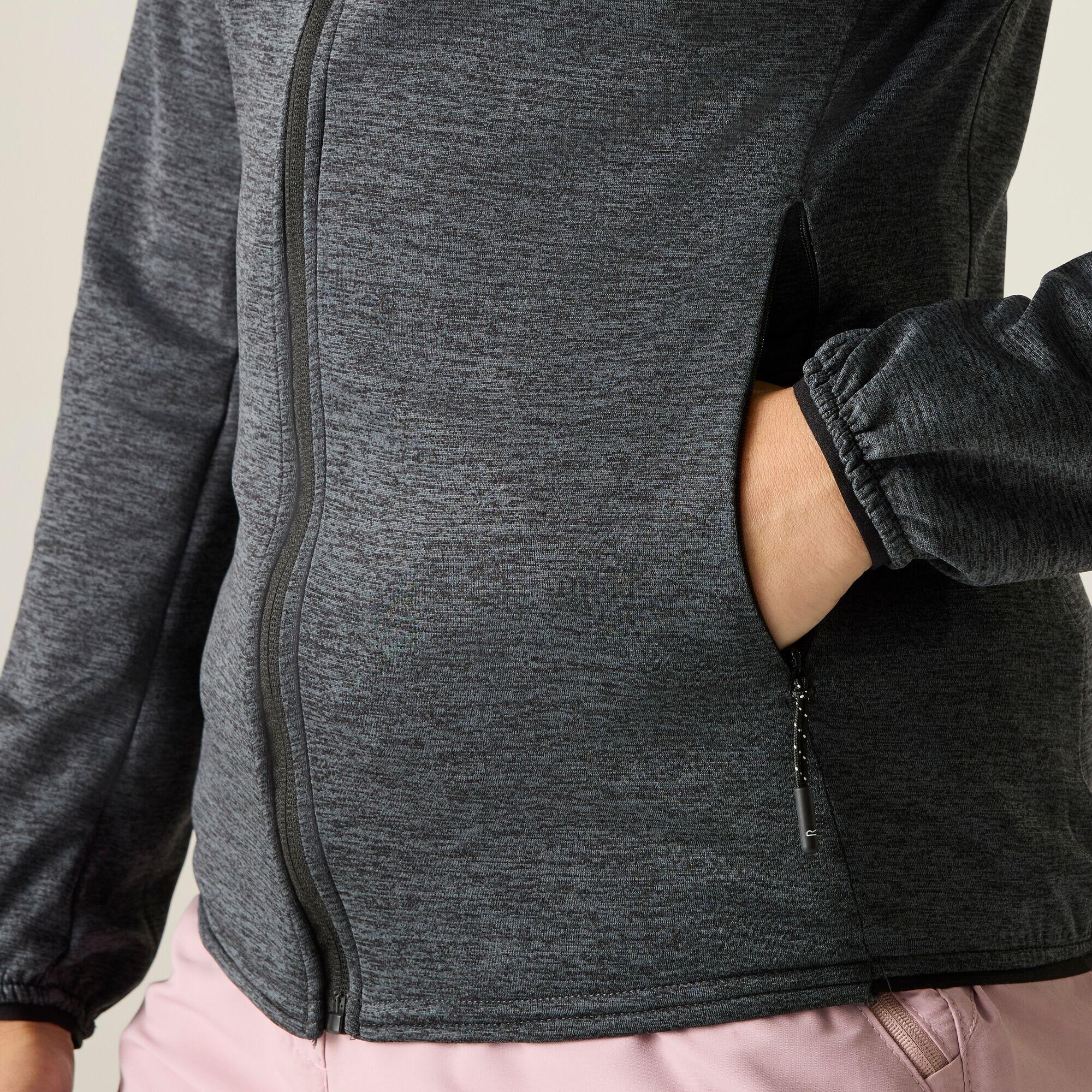 Veste intermédiaire extensible à capuche zippée intégrale Ferna Marl pour femme 4/7