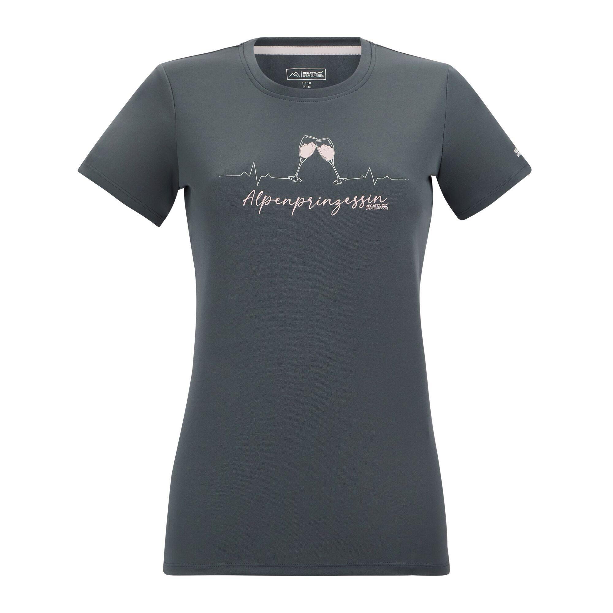 T-shirt à manches courtes pour femmes avec slogan Fingal 5/7