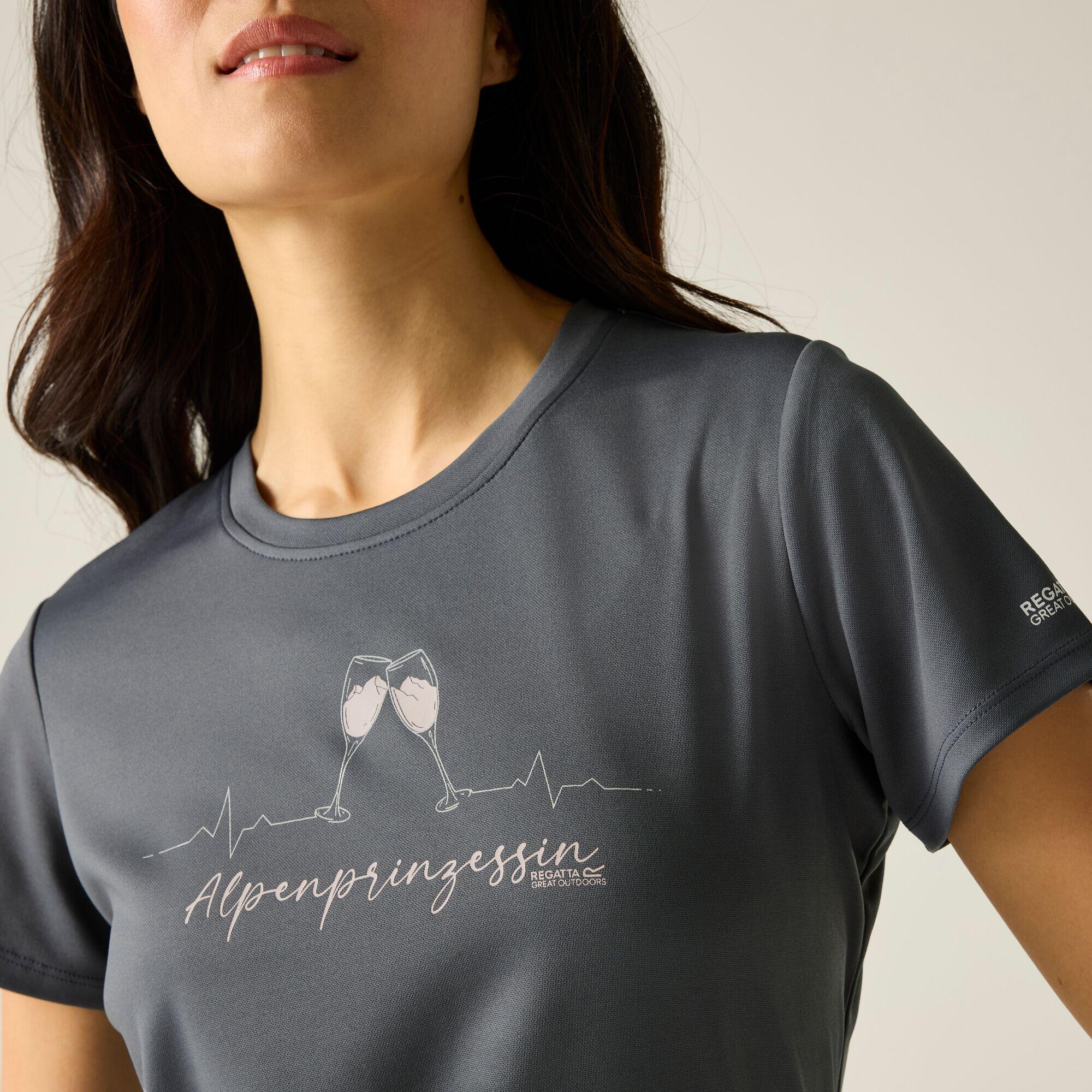 T-shirt à manches courtes pour femmes avec slogan Fingal 4/7