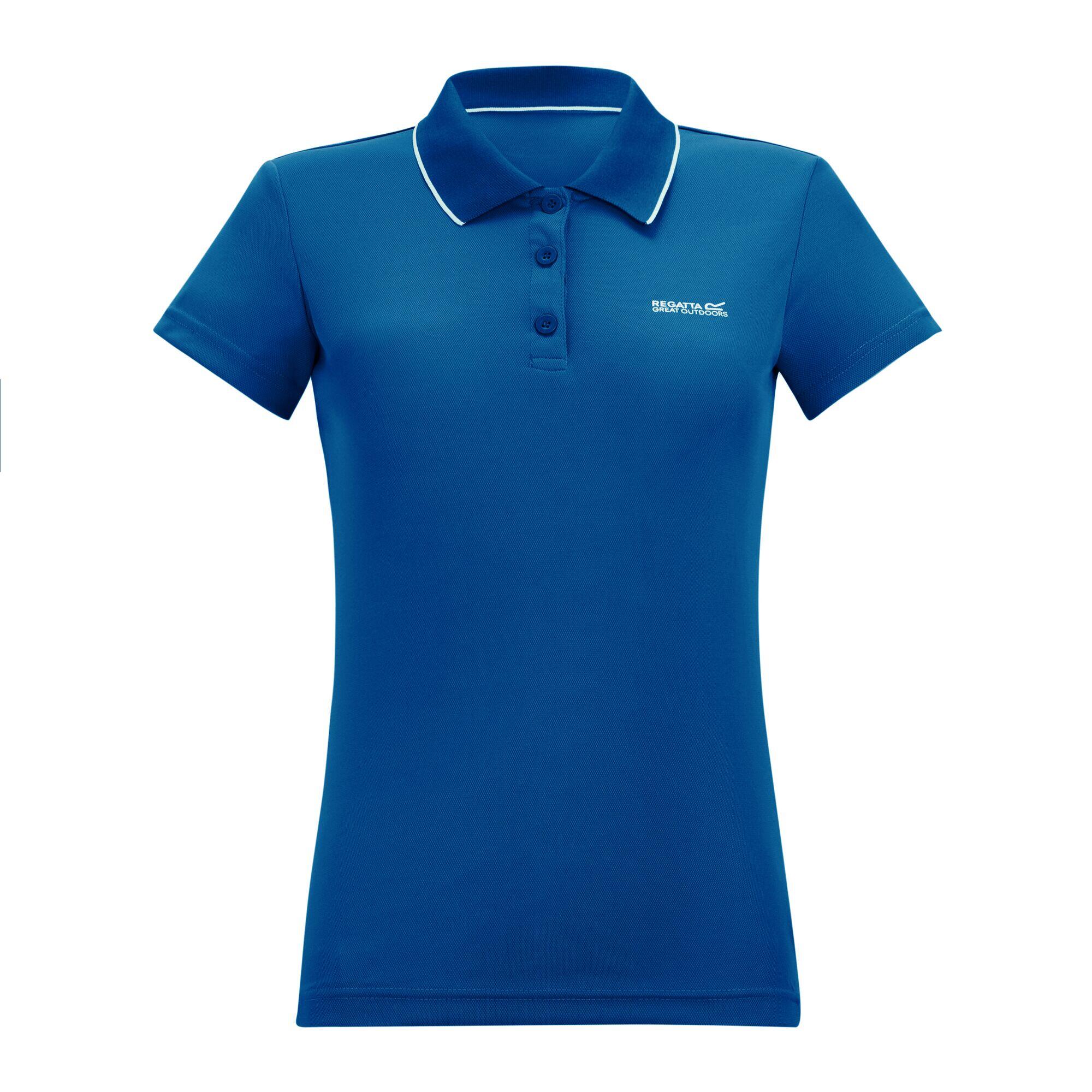 Womens Maverick V Tipped Logo Polo 6/7
