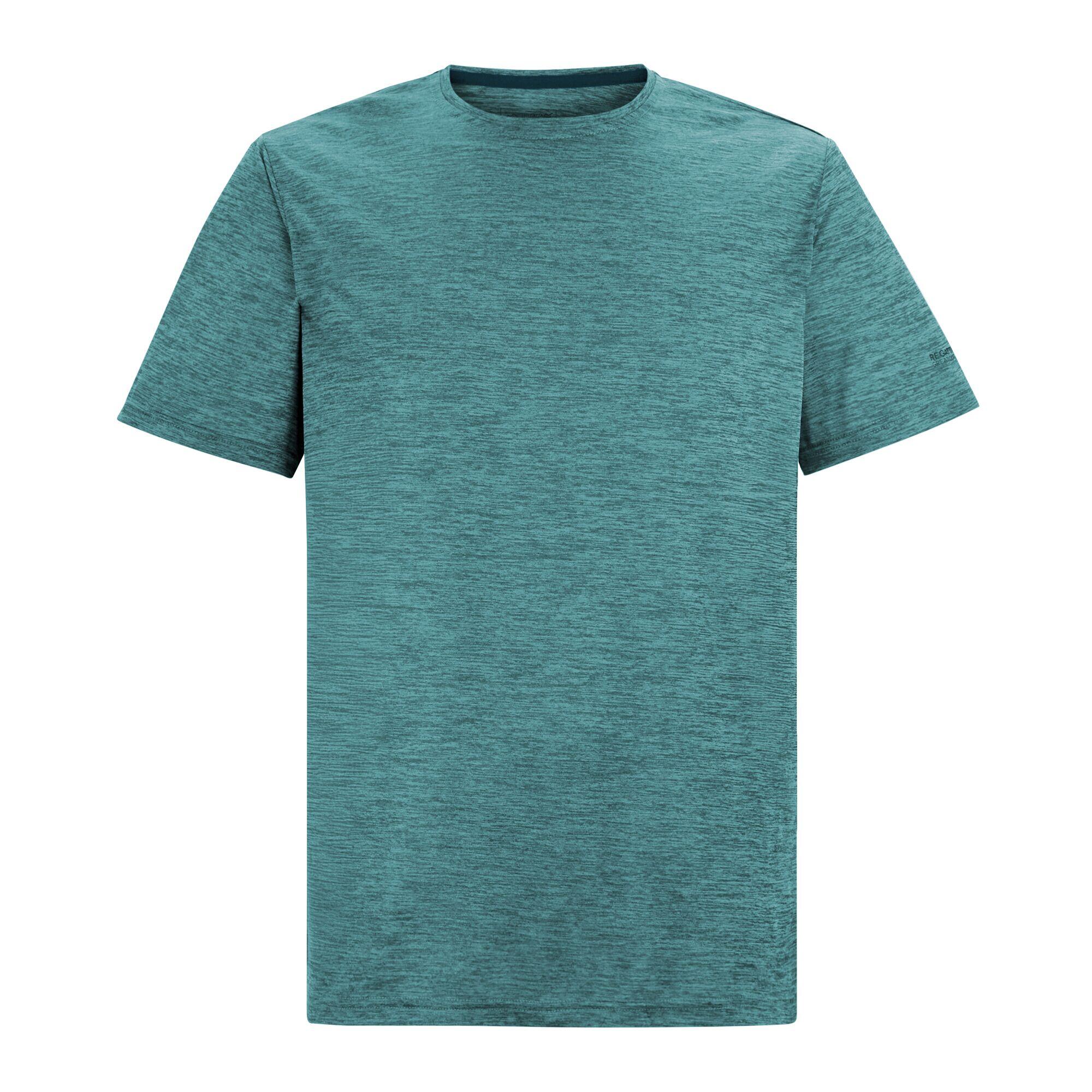 Herren Fingal Edition Kurzarm-T-Shirt in Melange-Optik 5/7
