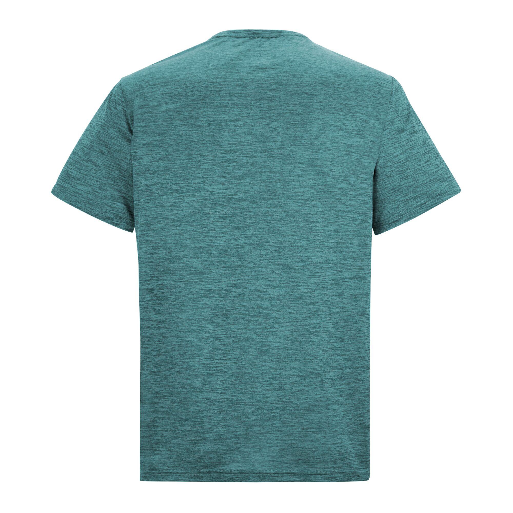 Herren Fingal Edition Kurzarm-T-Shirt in Melange-Optik 6/7