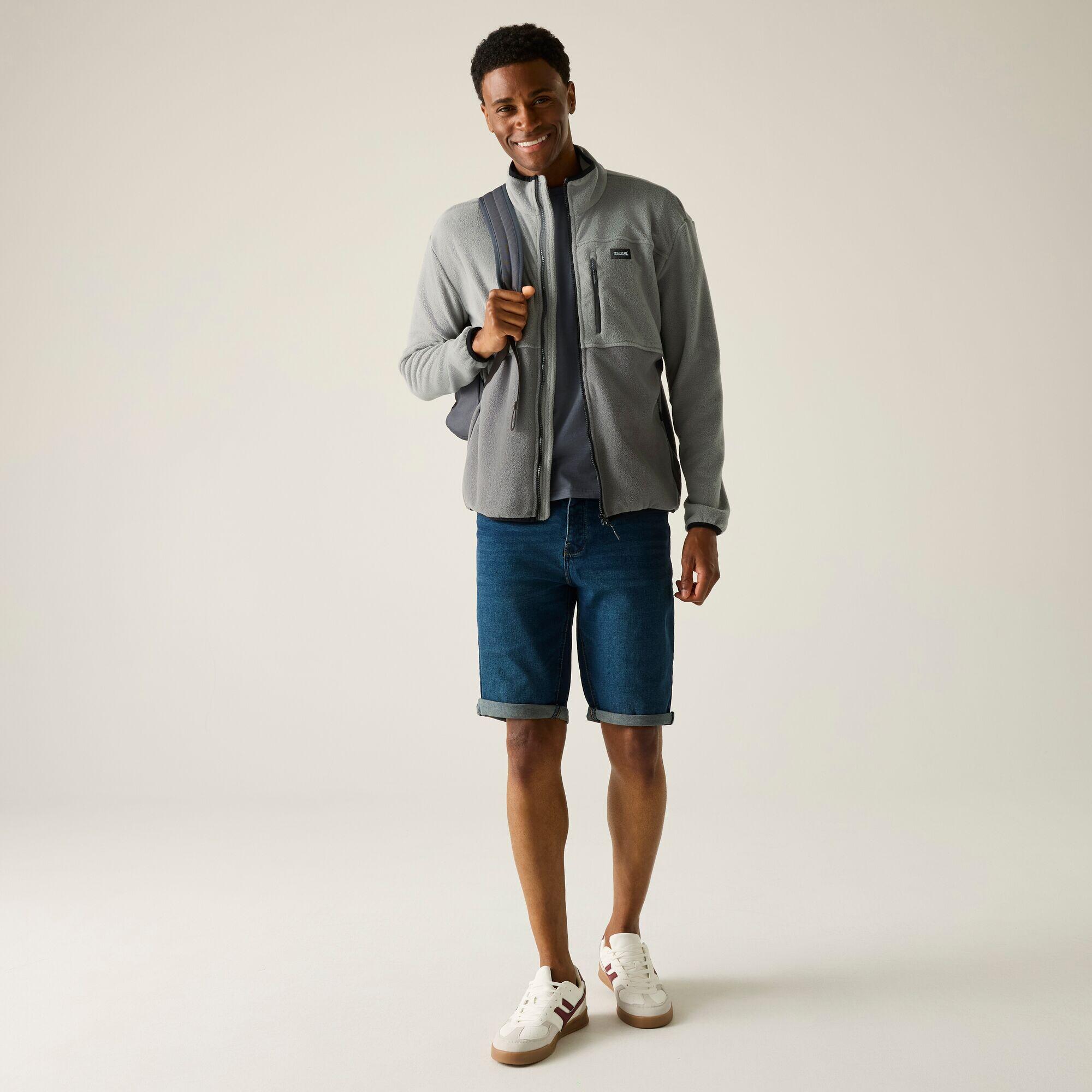 Polaire zippée intégrale Frankie pour homme, color block 3/7