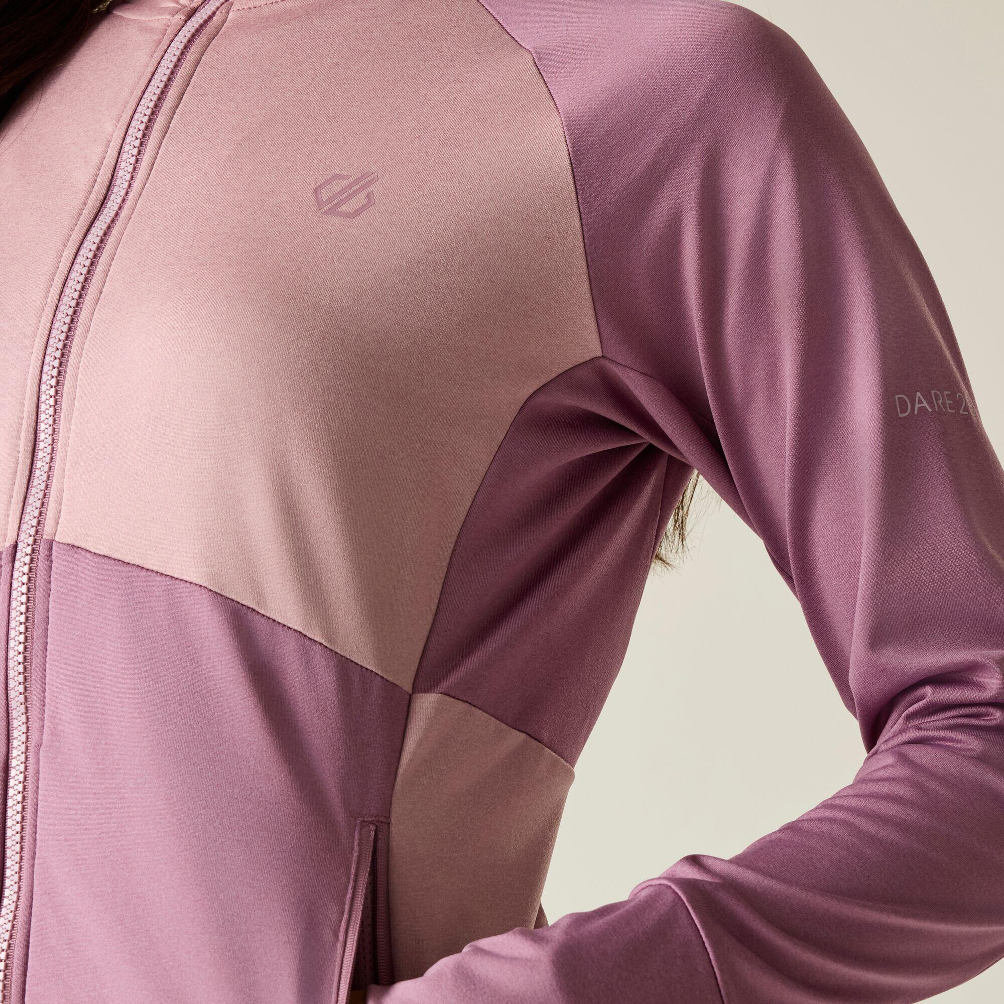 Felpa con cappuccio elasticizzata color block Evolving III da donna 4/7