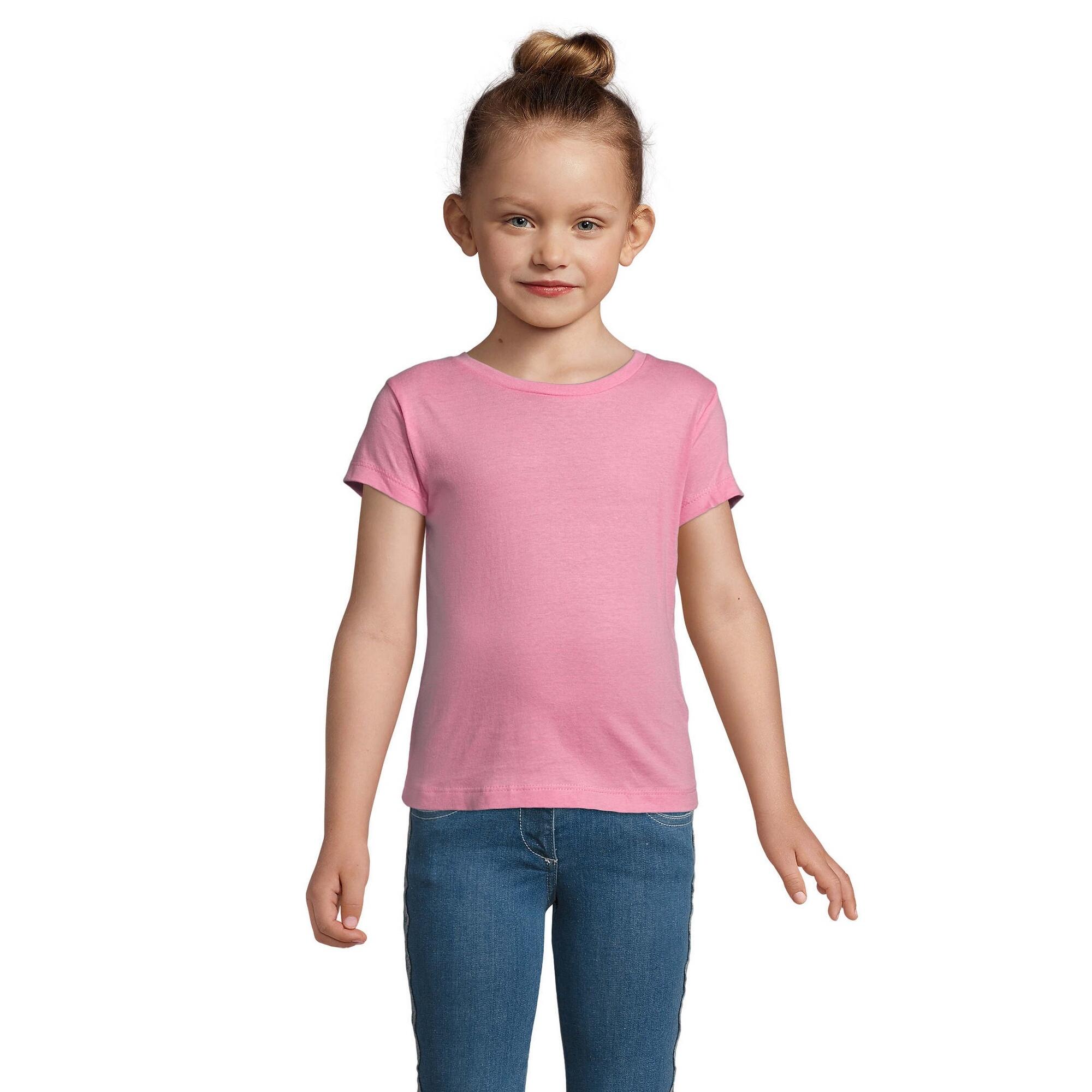 Cherry TShirt, Kurzarm Mädchen Pink 3/4