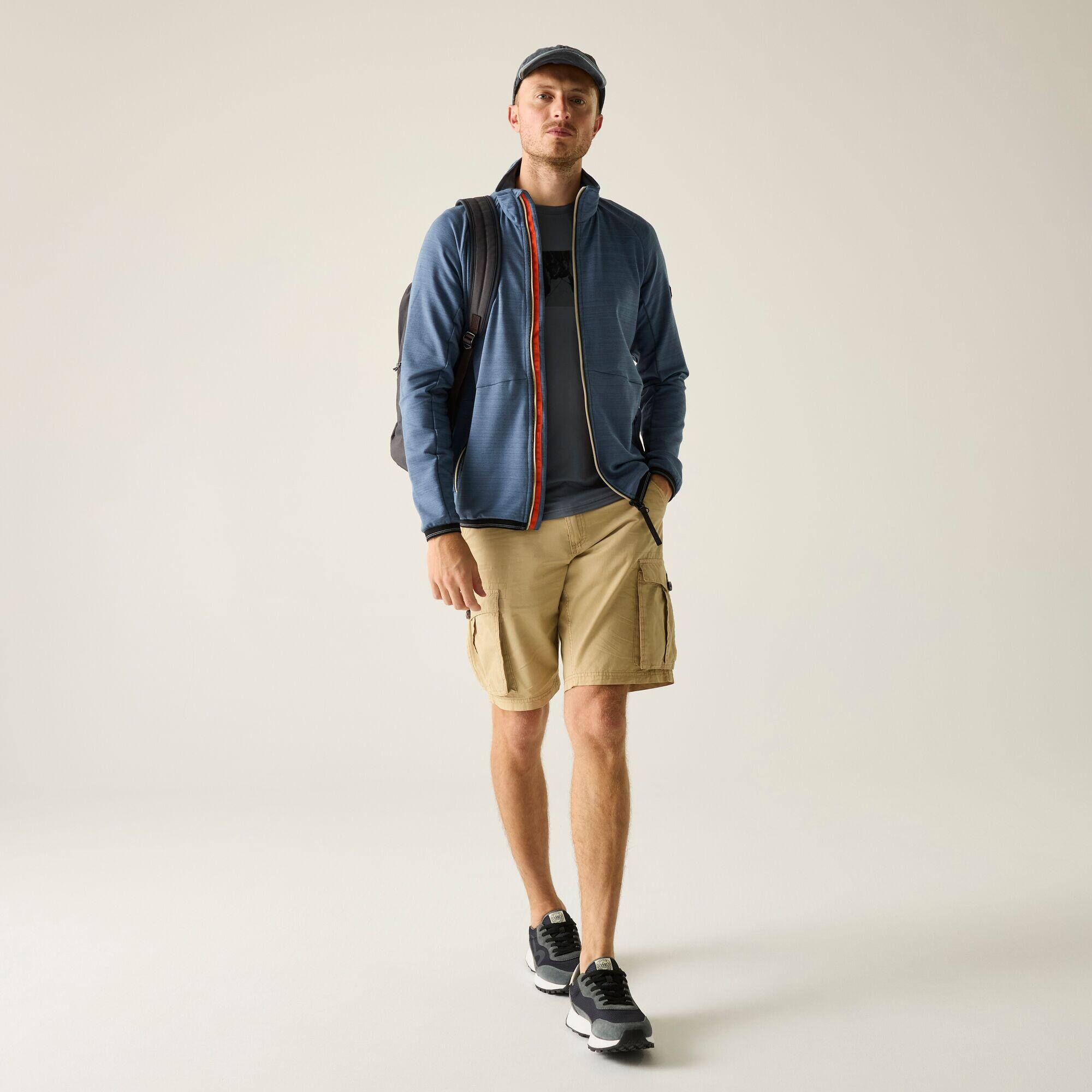 Malton Herren-Fleecejacke mit durchgehendem Reißverschluss, meliert 3/7
