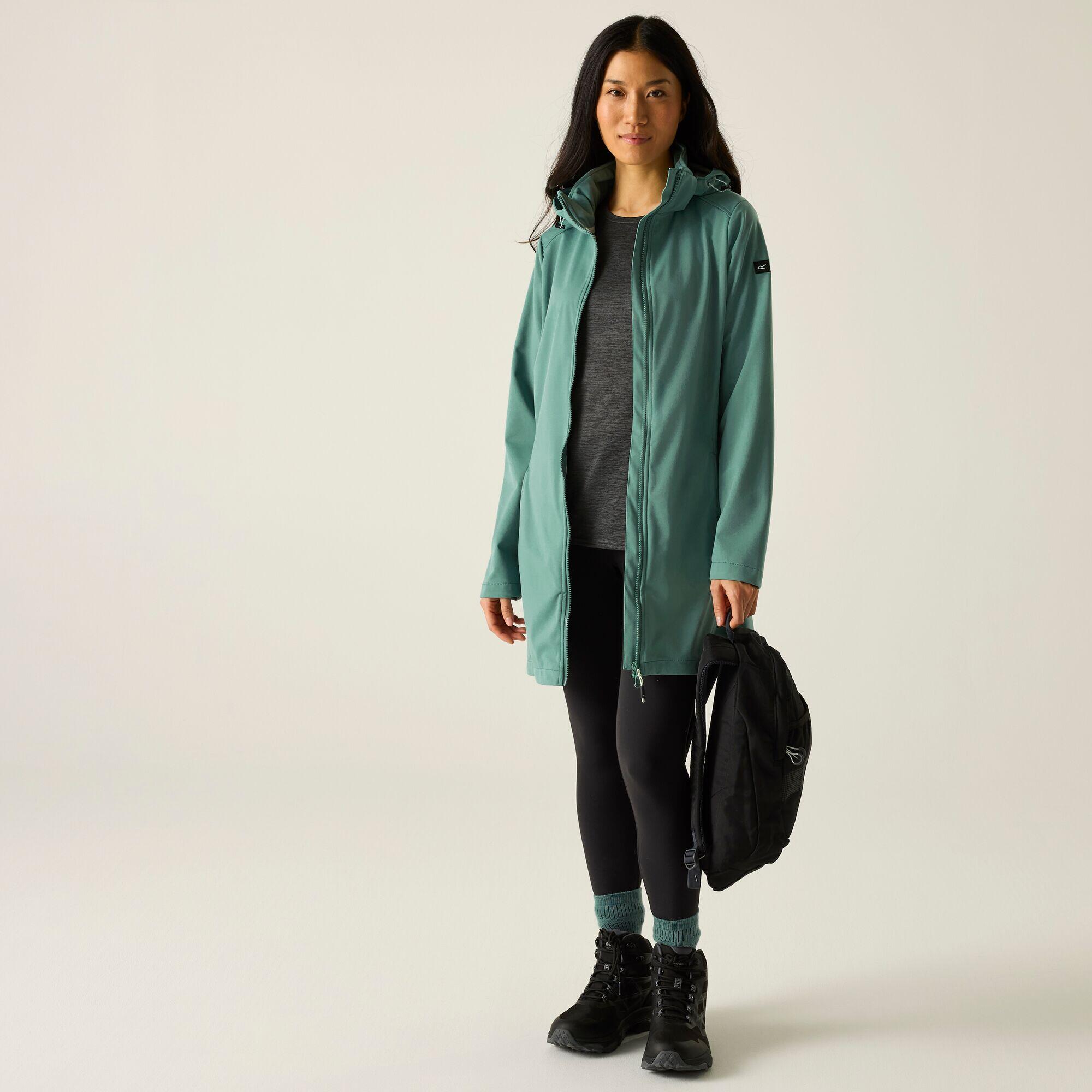 Veste softshell longue à capuche déperlante Carisbrooke pour femme 3/7