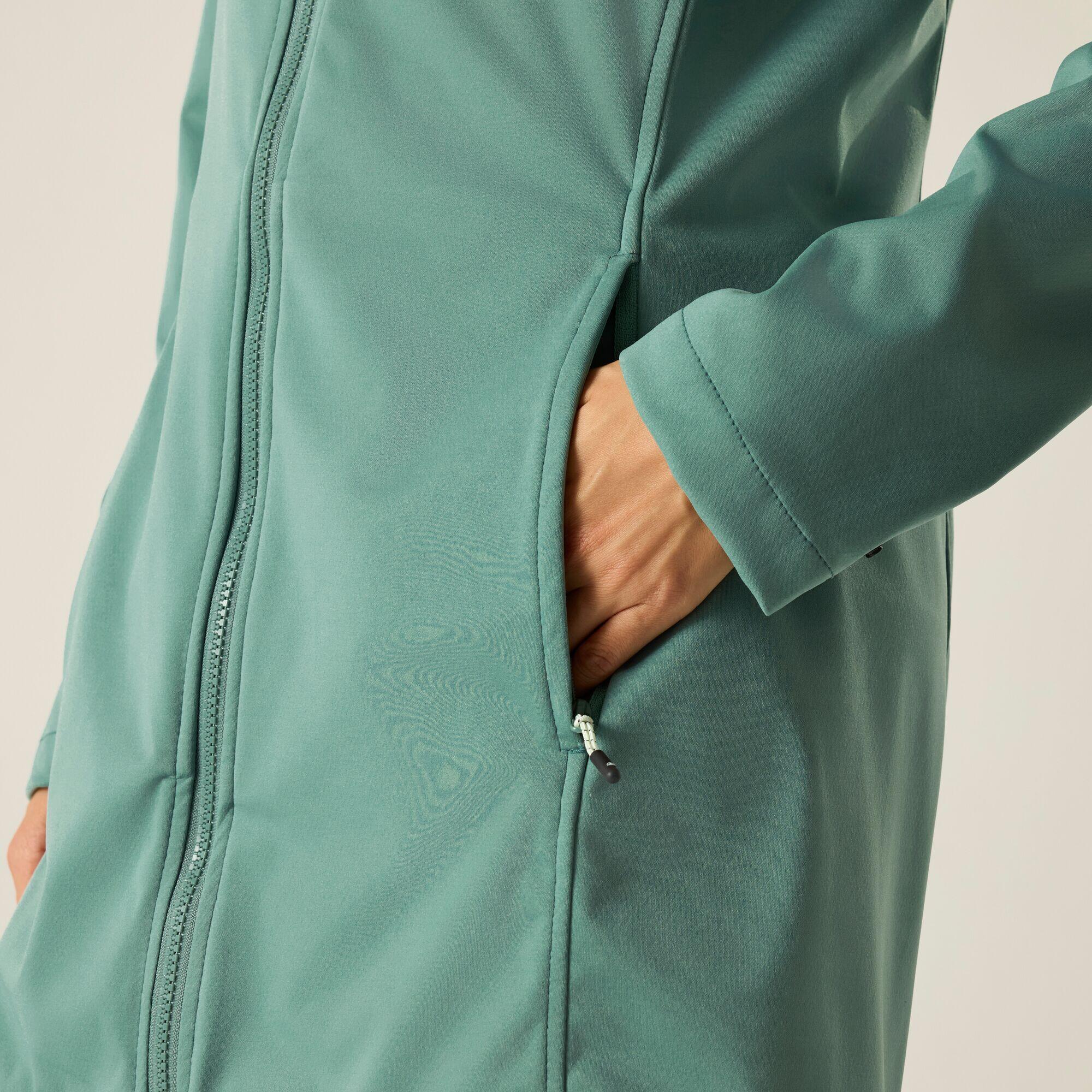 Veste softshell longue à capuche déperlante Carisbrooke pour femme 5/7