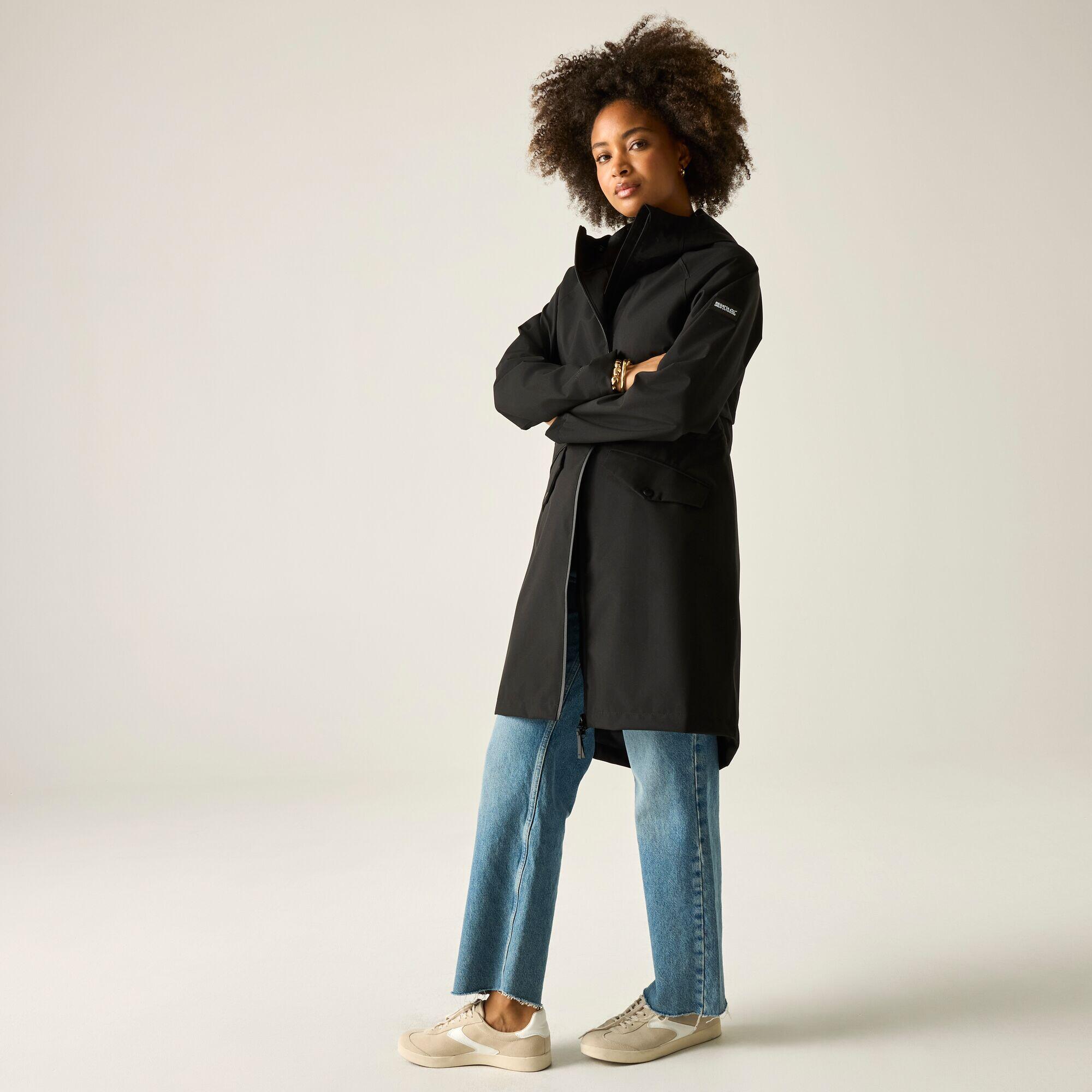 Womens Levita Longline Hooded Waterproof Jacket 3/7
