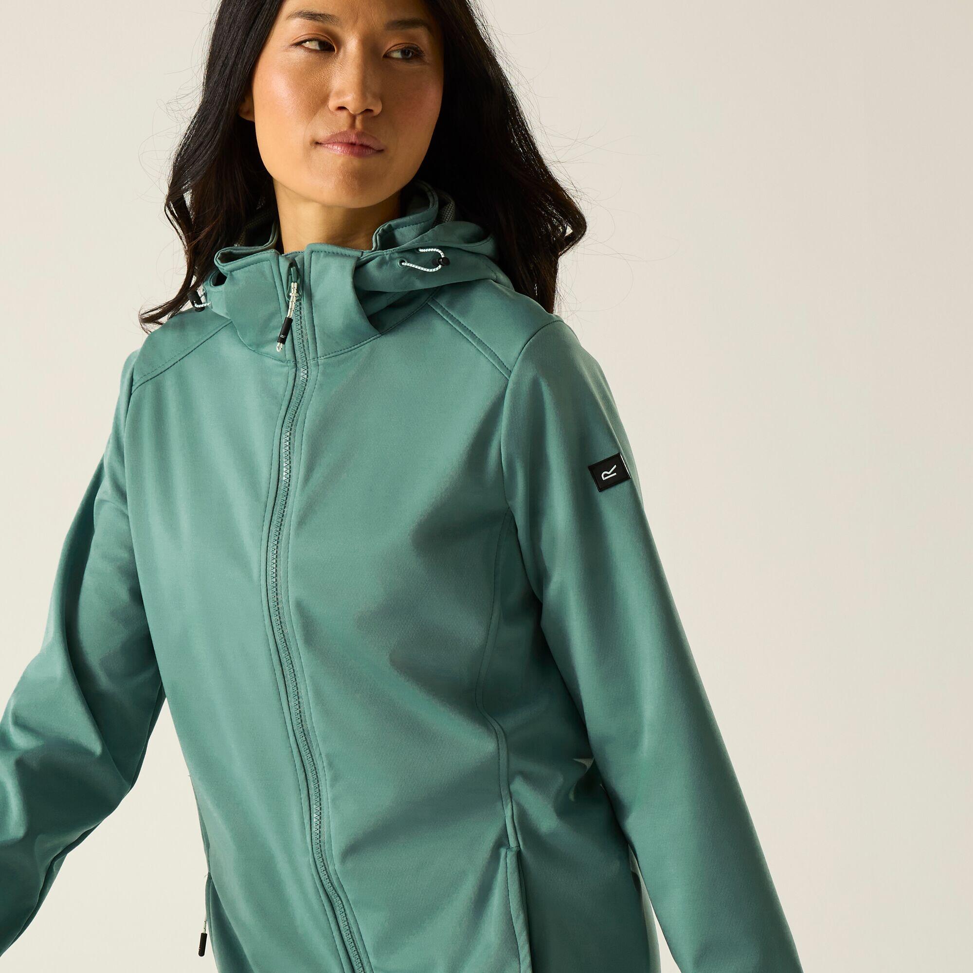 Veste softshell longue à capuche déperlante Carisbrooke pour femme 4/7