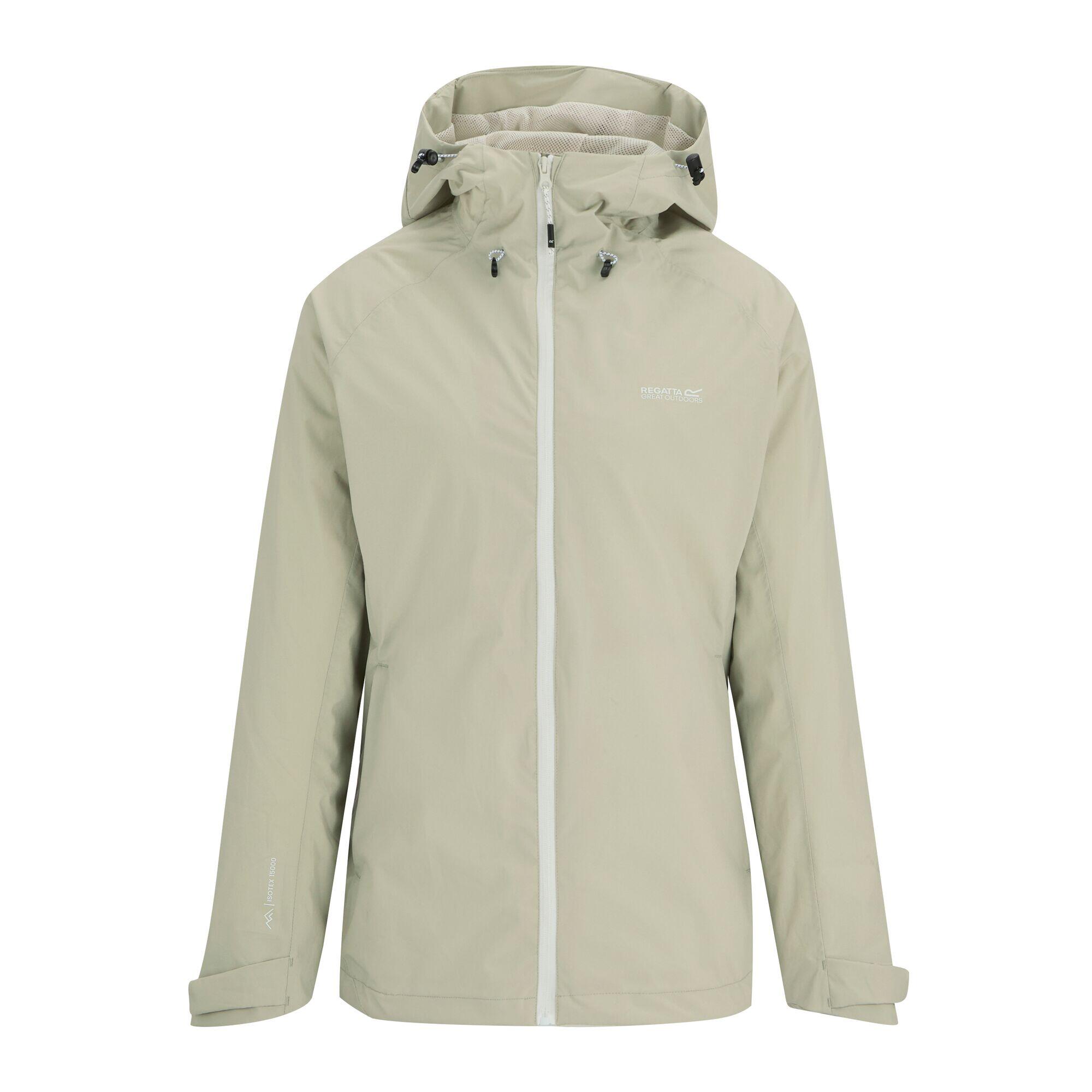 Chaqueta impermeable de senderismo con capucha y paneles Frina para mujer 7/7