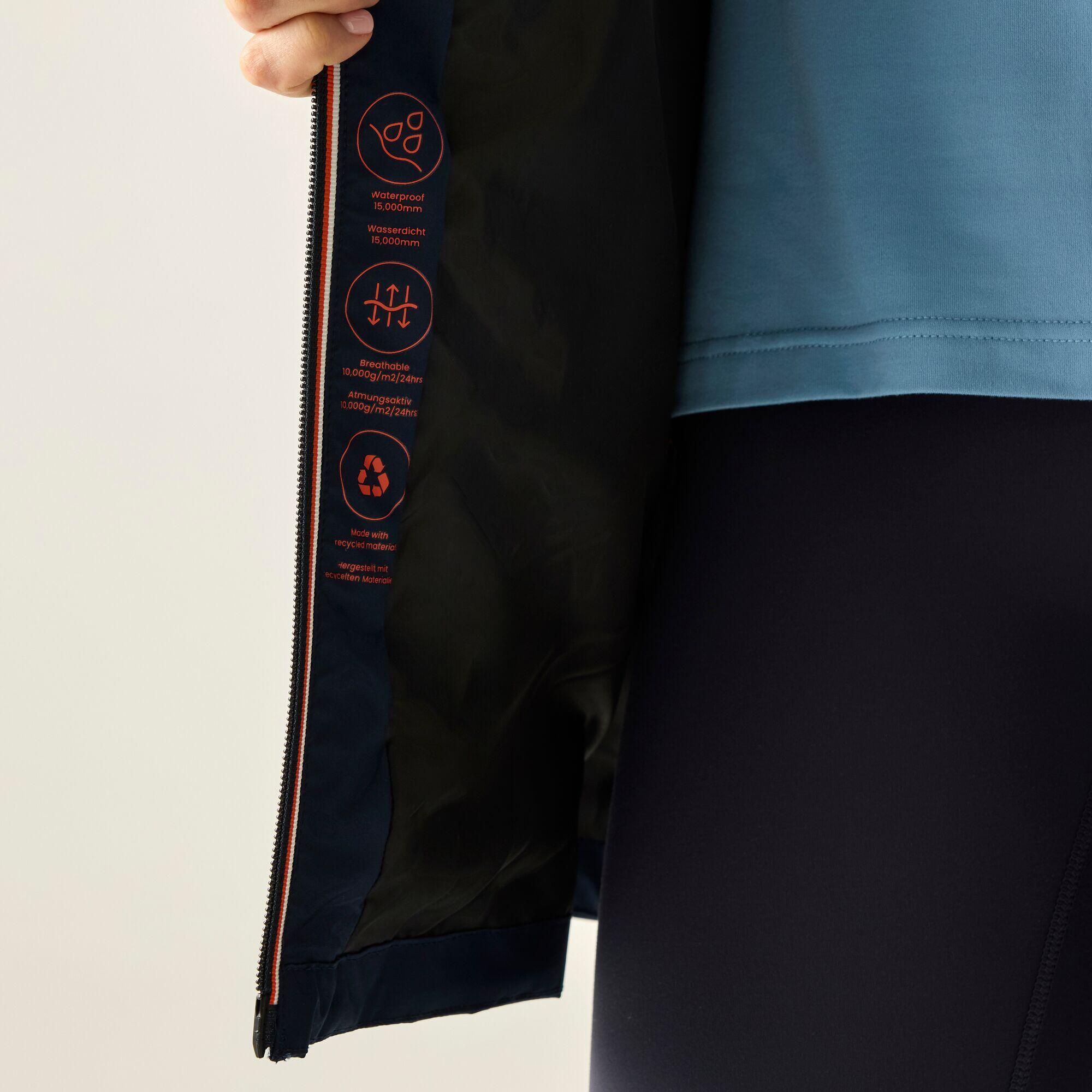 Chaqueta impermeable larga con capucha Lenika para mujer 5/7