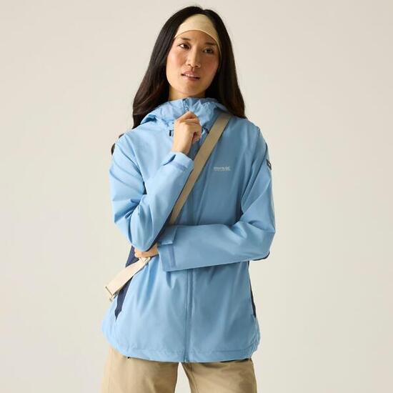 Veste de randonnée imperméable à capuche et à panneaux Frina pour femme